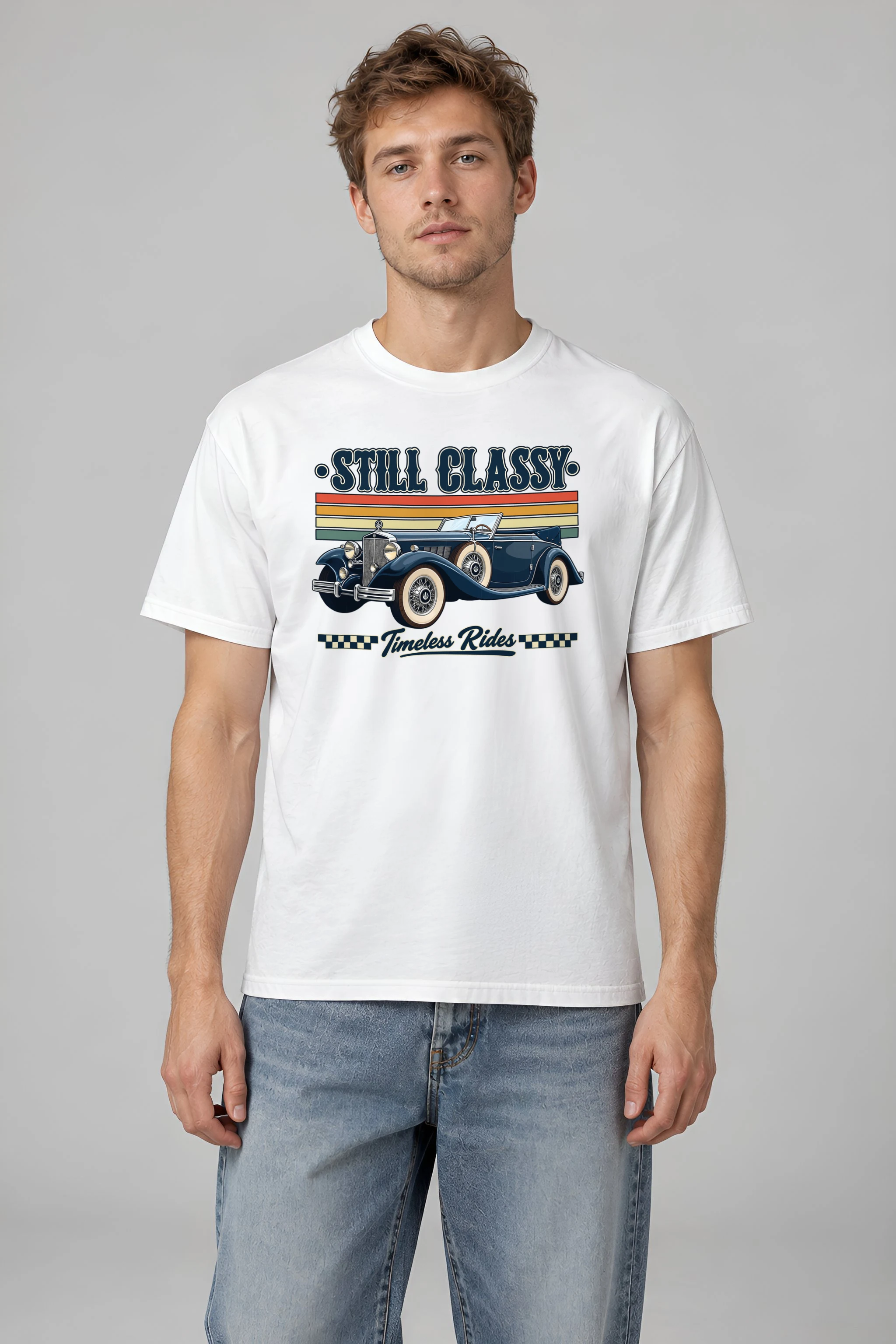 "Still Classy" Heavyweight Unisex Crewneck T-shirt