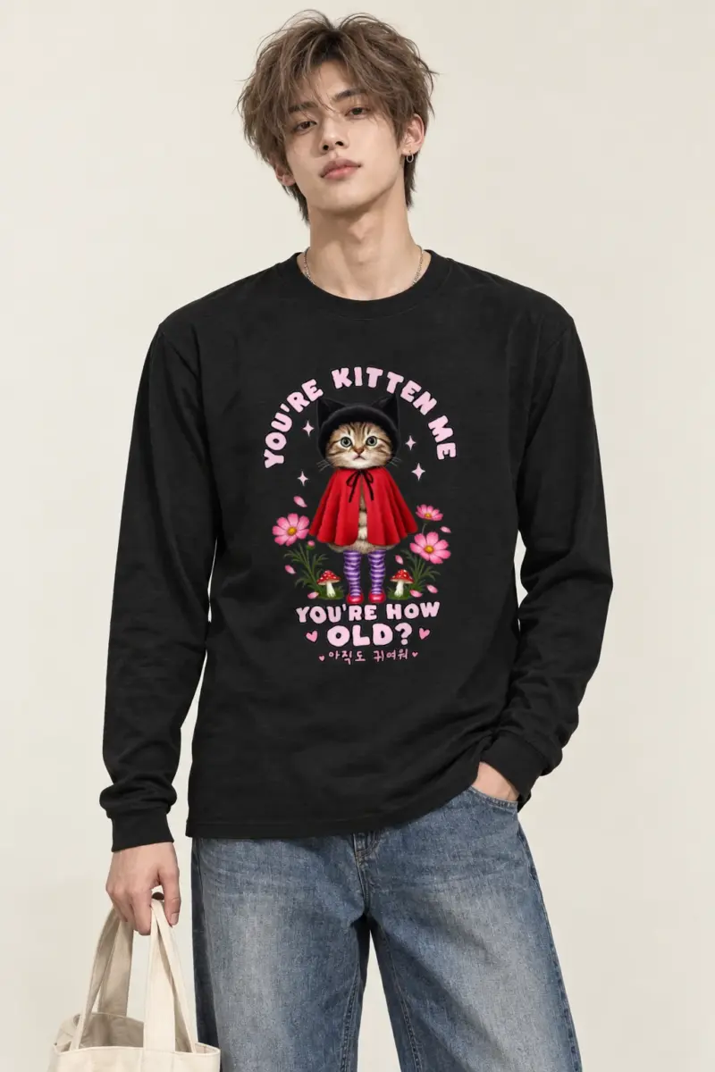 "Still Cute Kitten" Unisex Longsleeve T-shirt