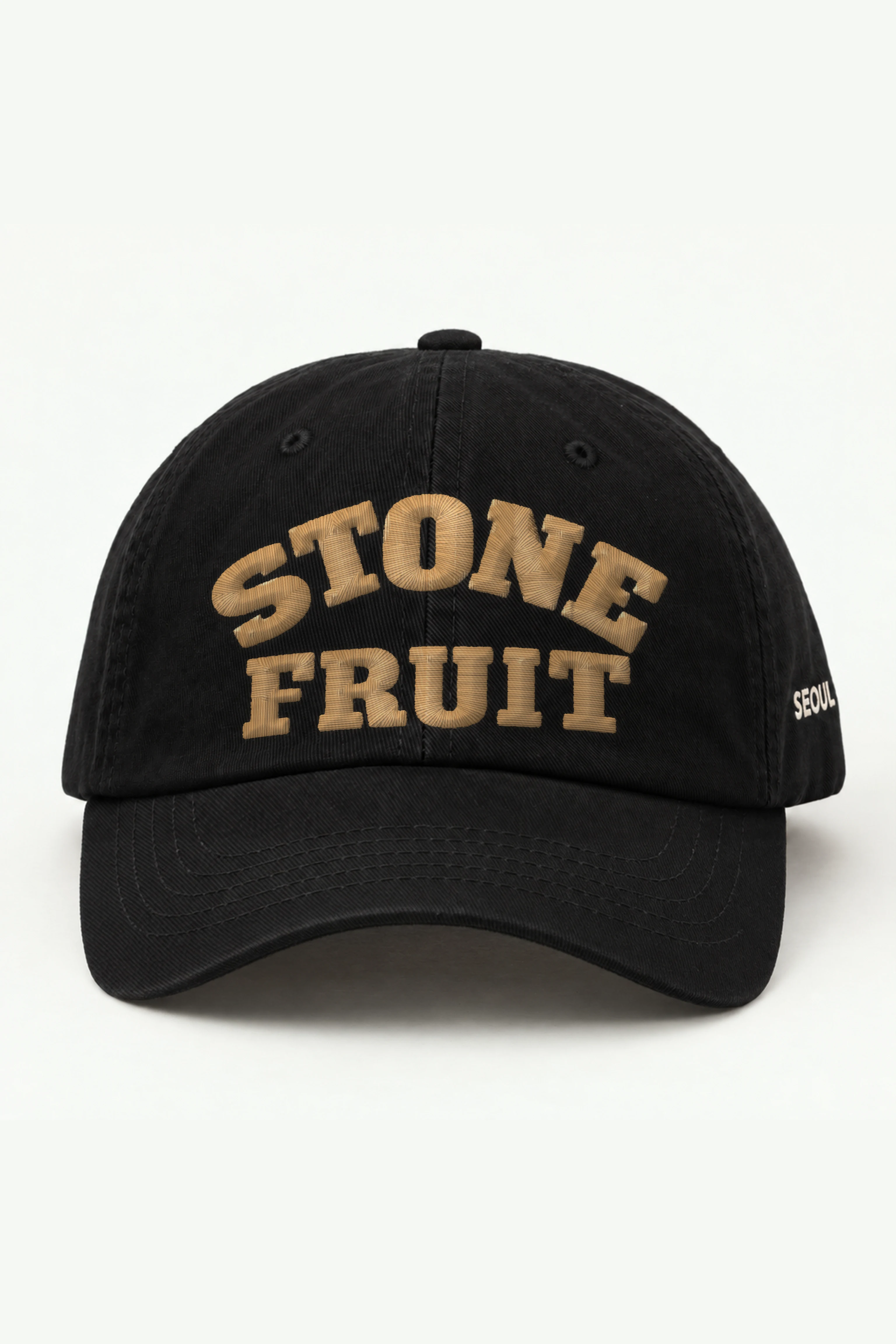 "Stone Fruit" Classic Dad Hat · Embroidered — black/cap-front