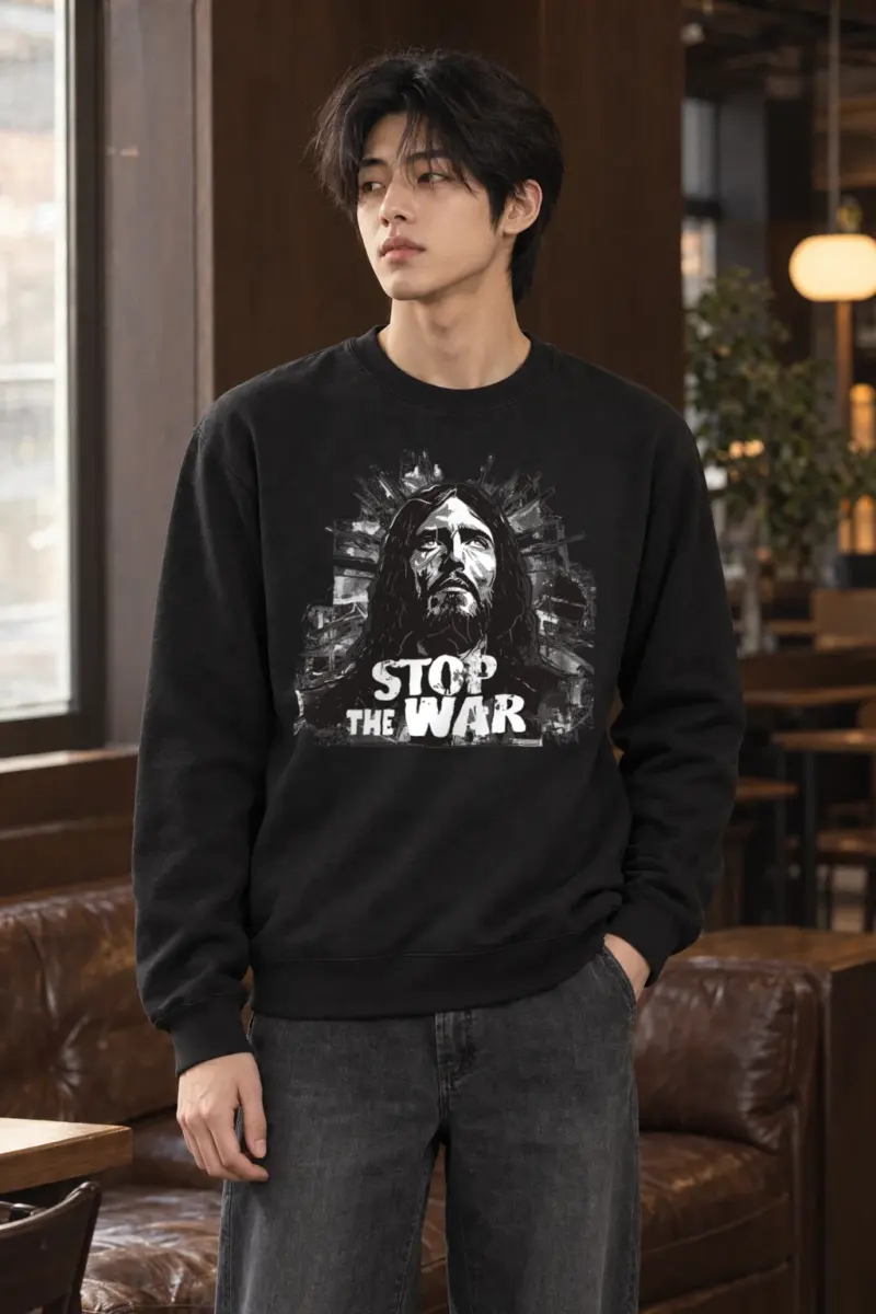 "Stop The War" Heavy Blend Unisex Crewneck Sweatshirt | Gildan 18000