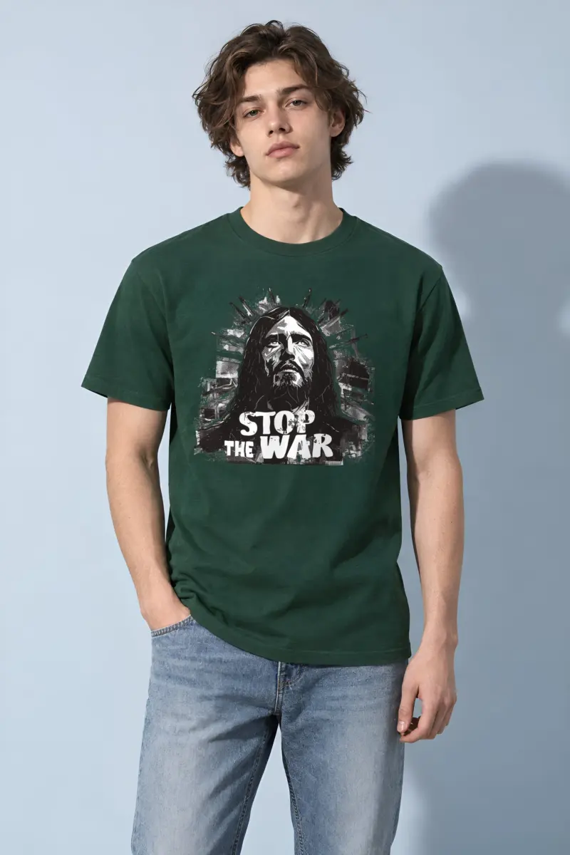 "Stop The War" Heavyweight Unisex Crewneck T-shirt