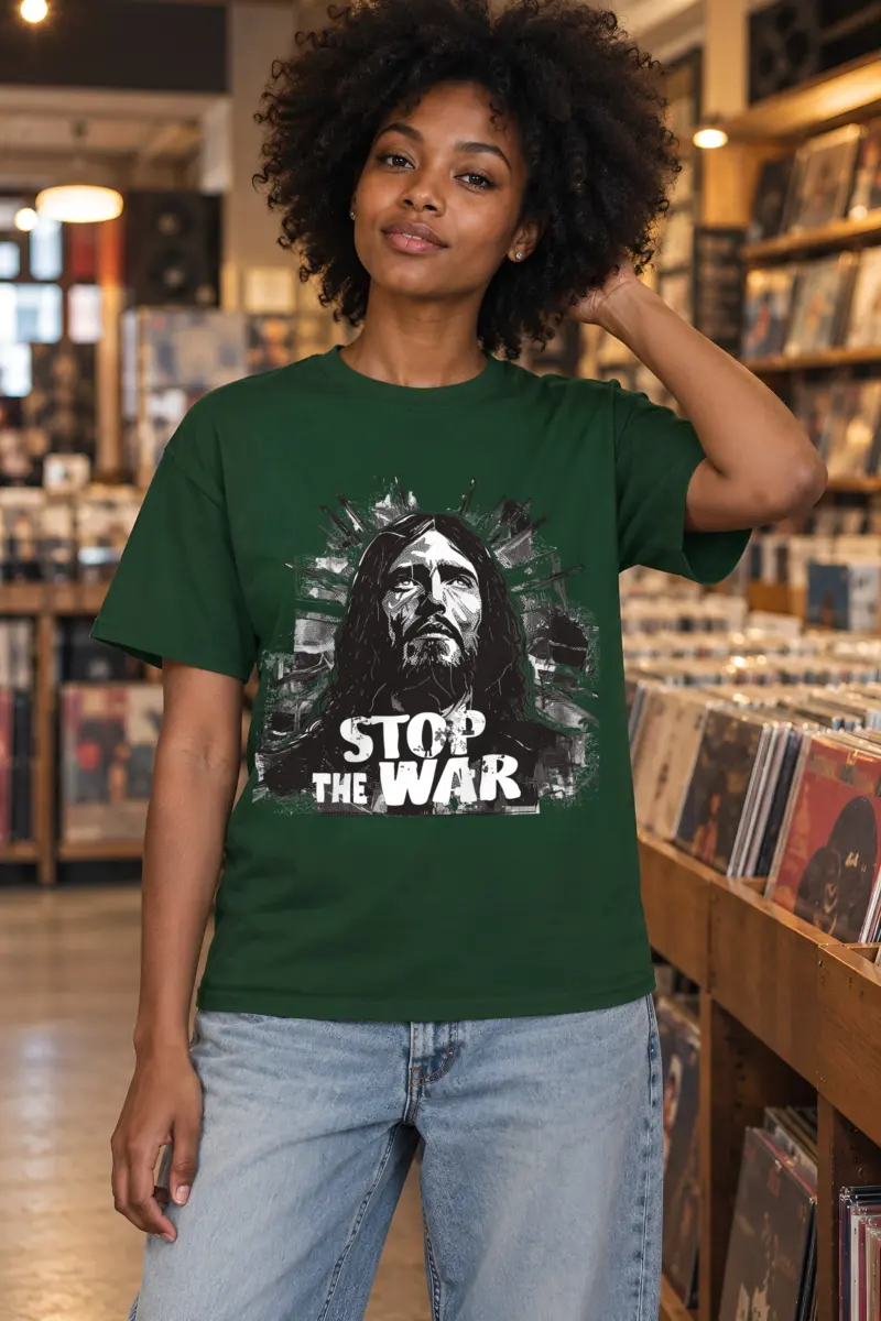 "Stop The War" Heavyweight Unisex Crewneck T-shirt