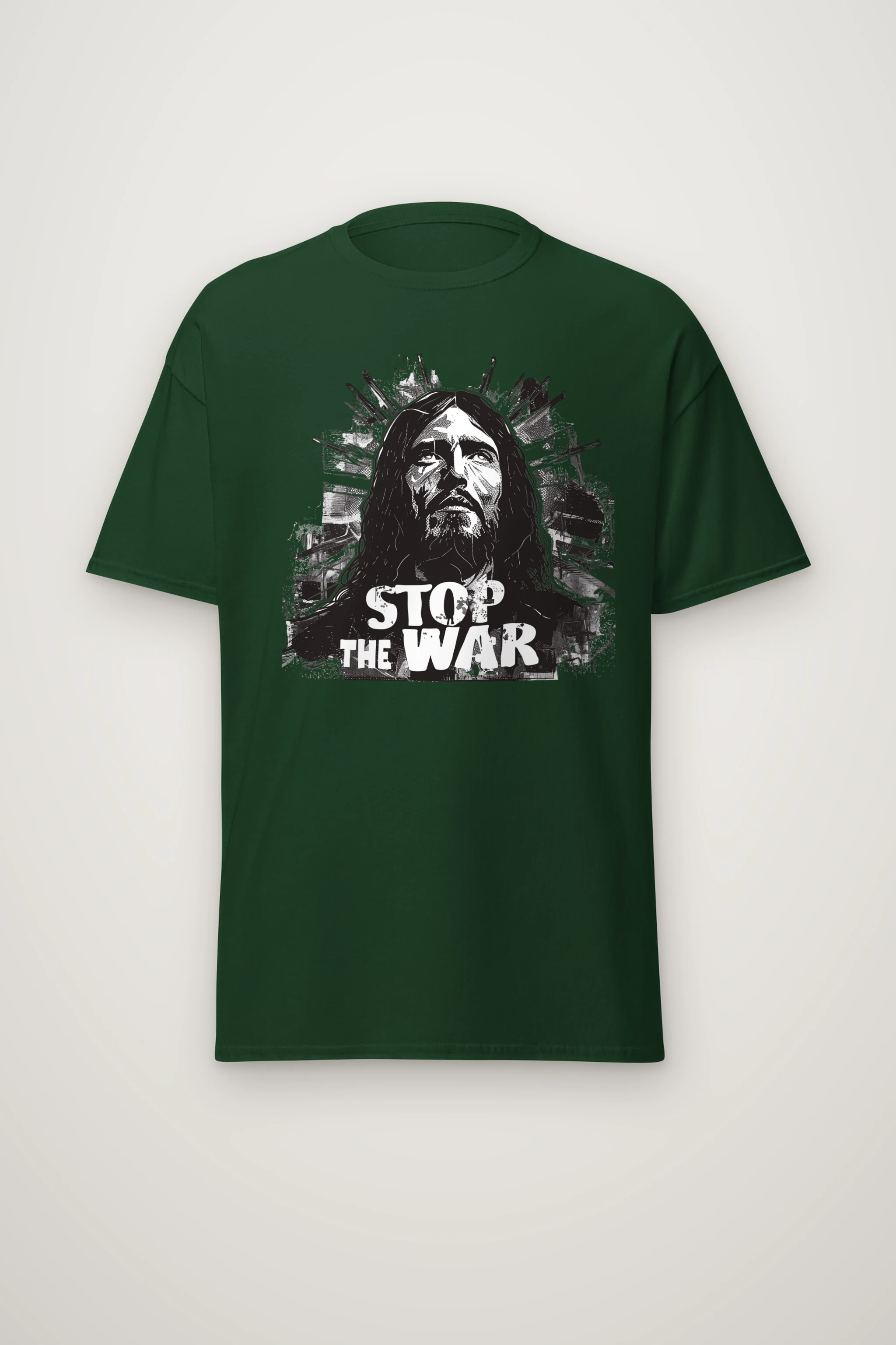 "Stop The War" Heavyweight Unisex Crewneck T-shirt