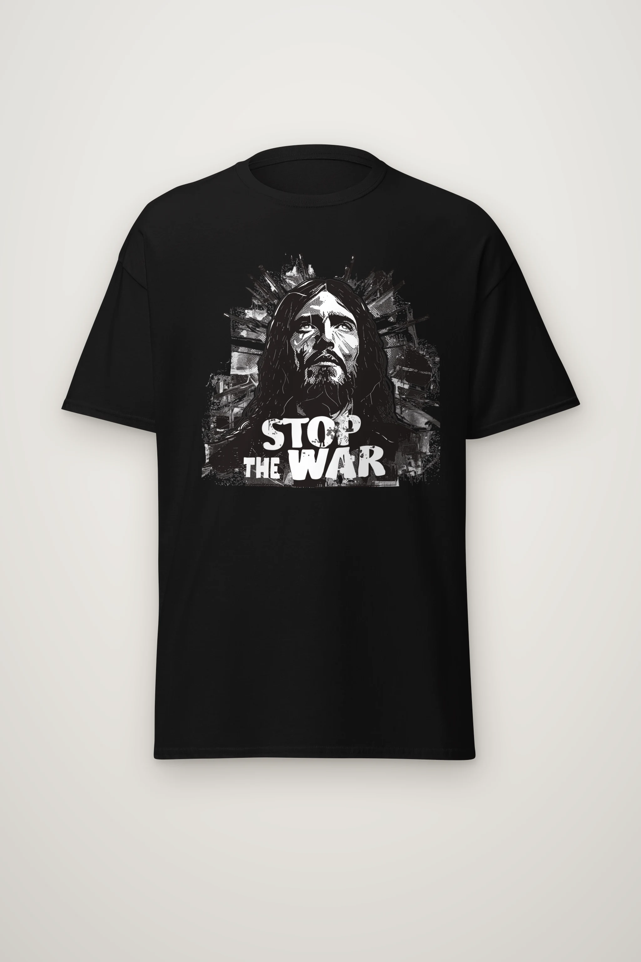 "Stop The War" Heavyweight Unisex Crewneck T-shirt