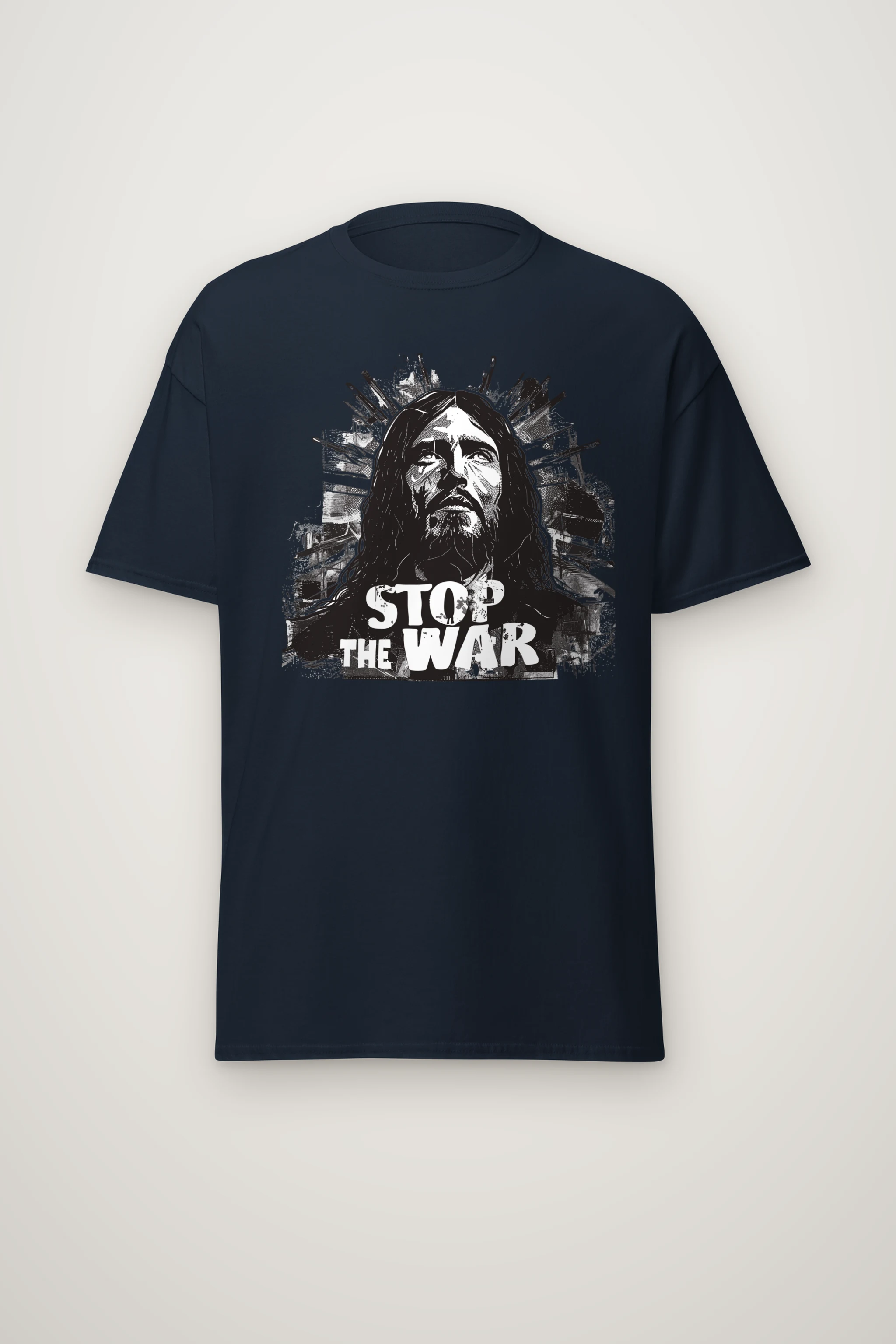 "Stop The War" Heavyweight Unisex Crewneck T-shirt