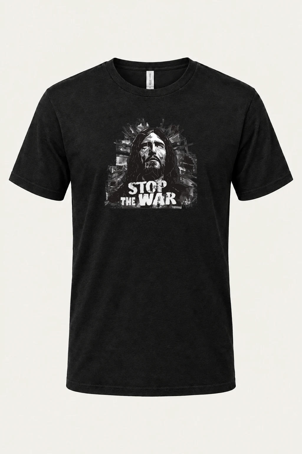 "Stop The War" Heavyweight Unisex Crewneck T-shirt | Gildan 5000
