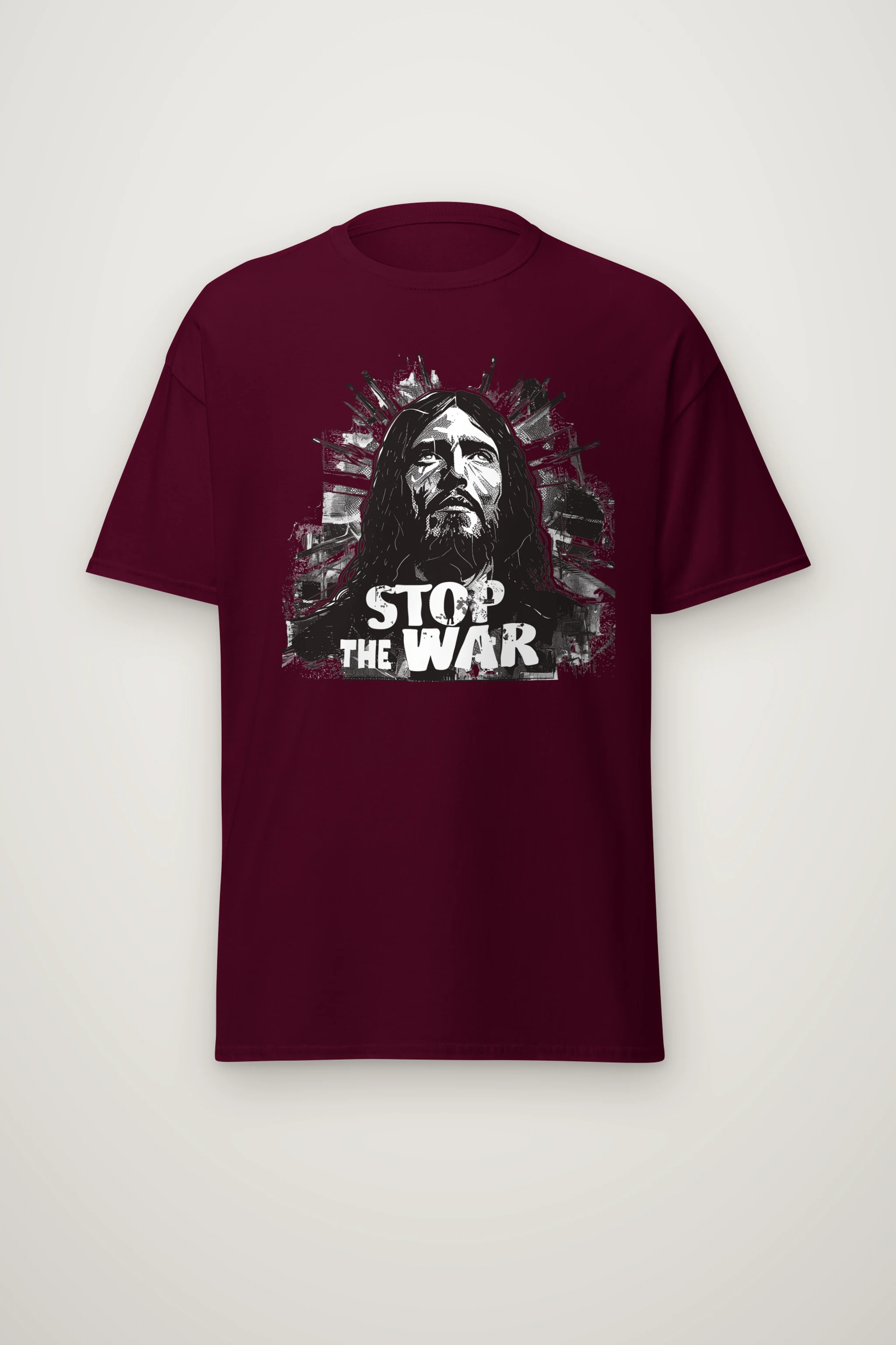 "Stop The War" Heavyweight Unisex Crewneck T-shirt