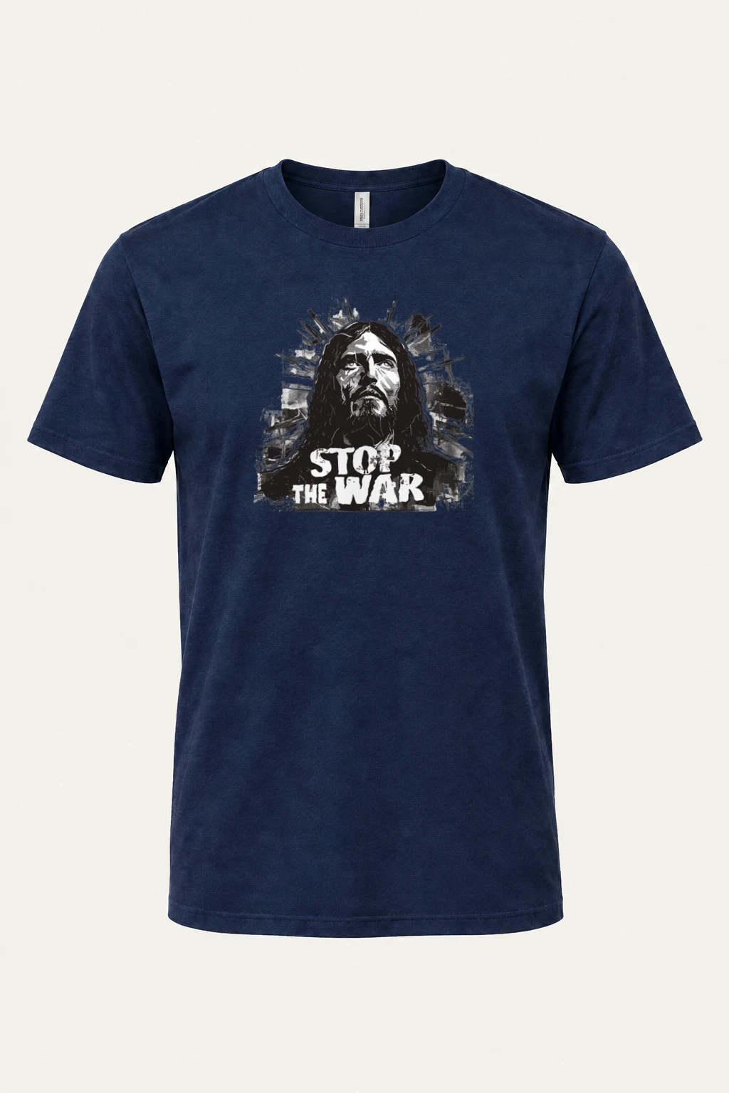 "Stop The War" Heavyweight Unisex Crewneck T-shirt | Gildan 5000