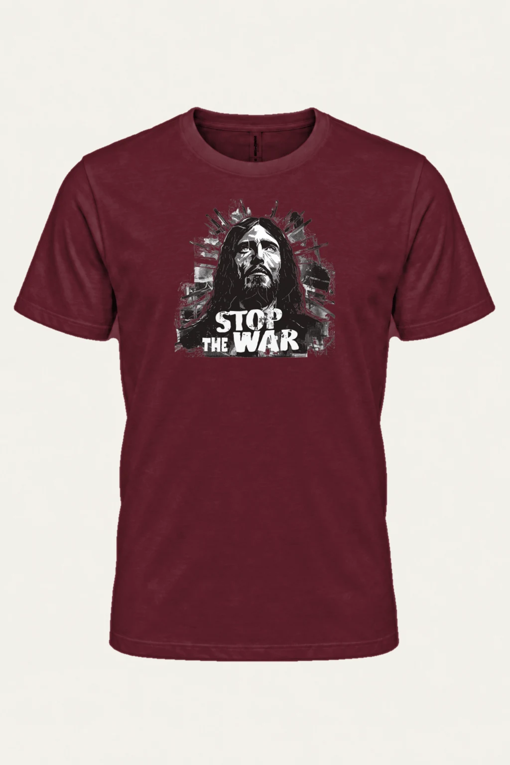 "Stop The War" Heavyweight Unisex Crewneck T-shirt | Gildan 5000
