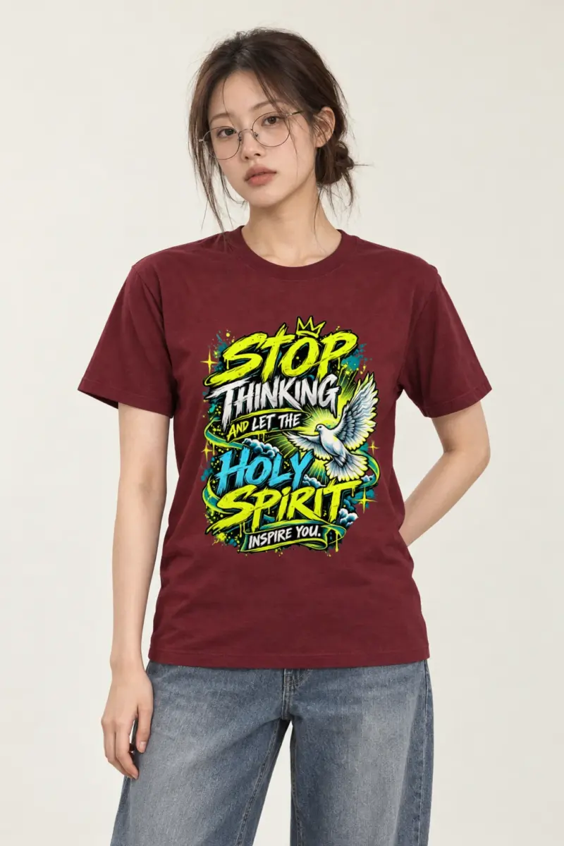"Let the Spirit Inspire" Heavyweight Unisex Crewneck T-shirt