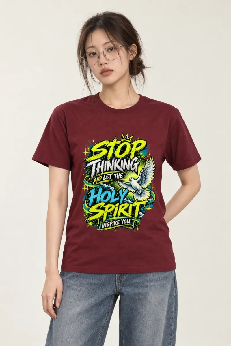 "Let the Spirit Inspire" Heavyweight Unisex Crewneck T-shirt