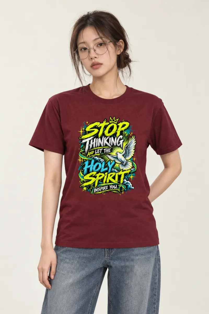 "Let the Spirit Inspire" Heavyweight Unisex Crewneck T-shirt