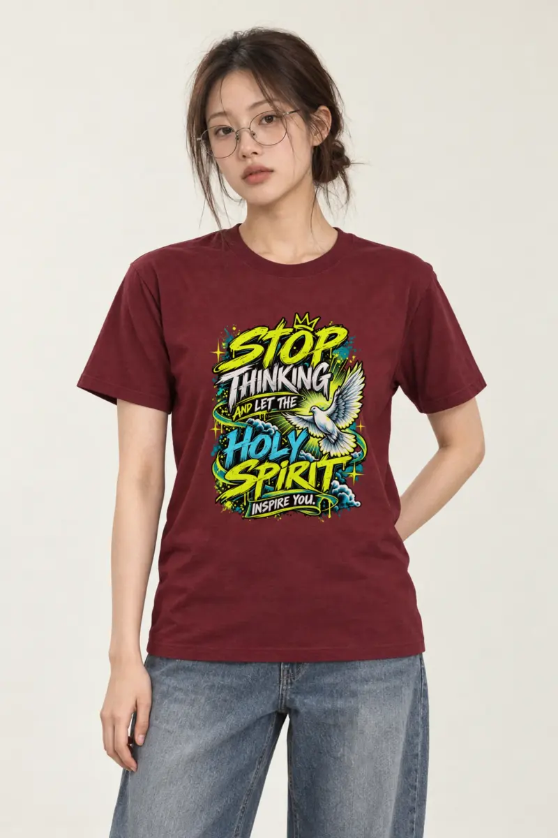 "Let the Spirit Inspire" Heavyweight Unisex Crewneck T-shirt
