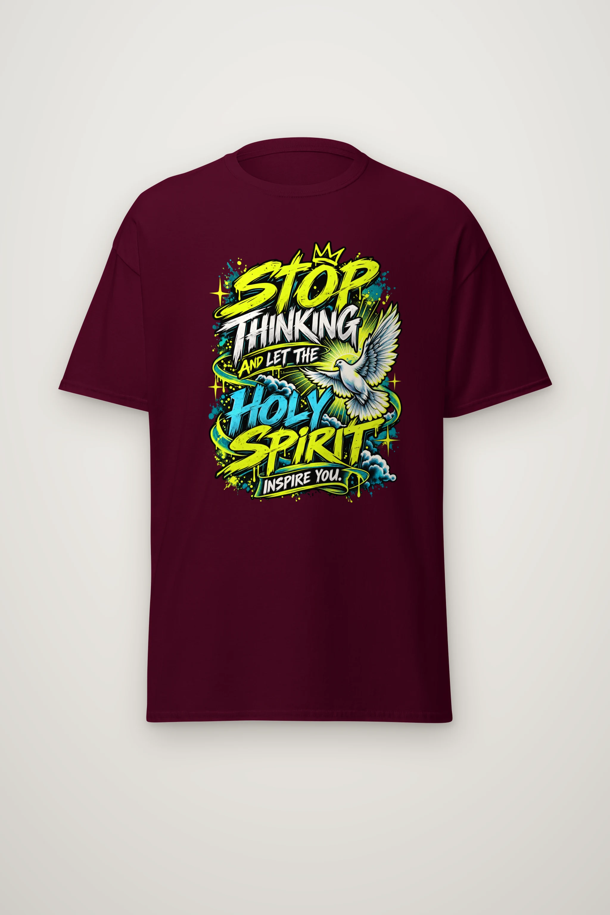 "Let the Spirit Inspire" Heavyweight Unisex Crewneck T-shirt