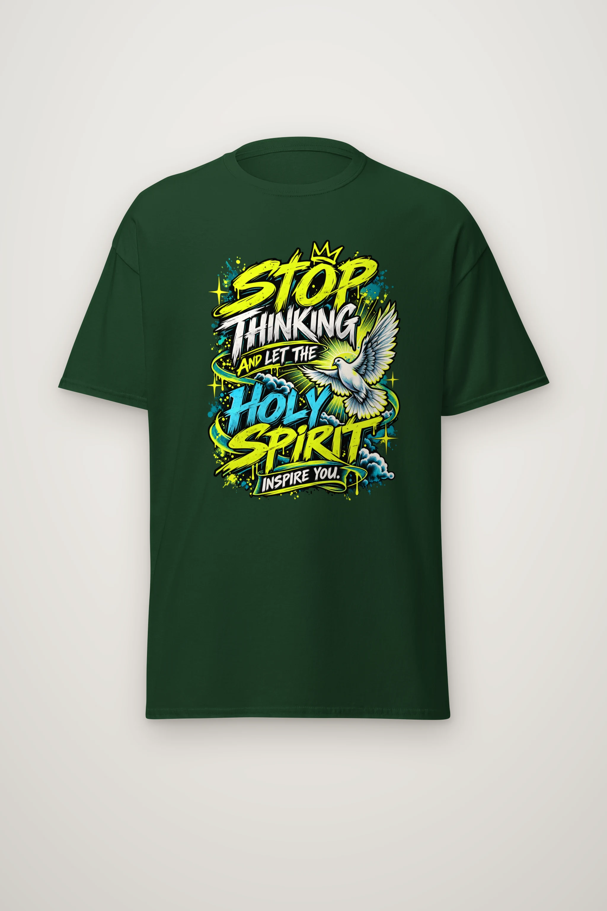 "Let the Spirit Inspire" Heavyweight Unisex Crewneck T-shirt
