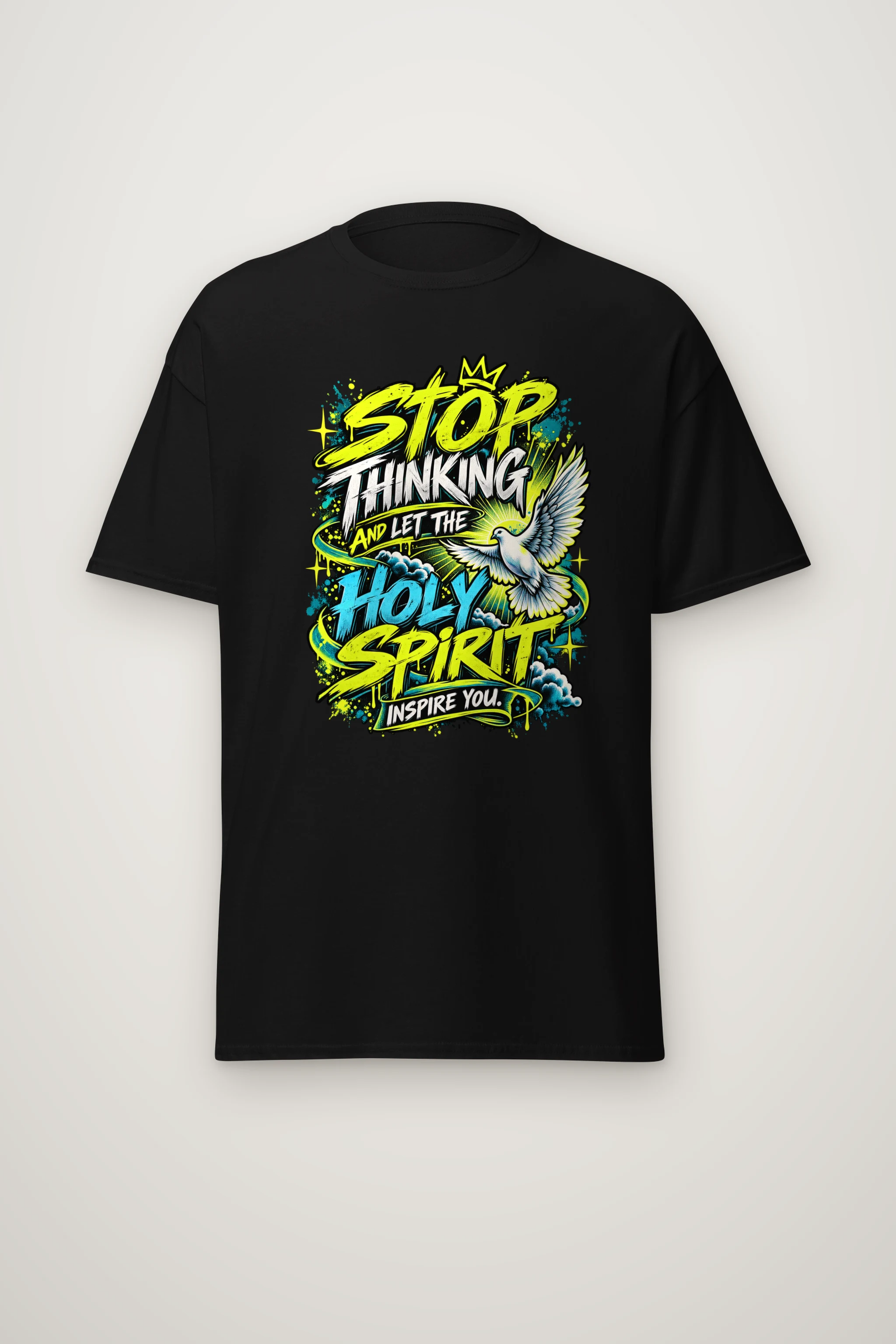 "Let the Spirit Inspire" Heavyweight Unisex Crewneck T-shirt