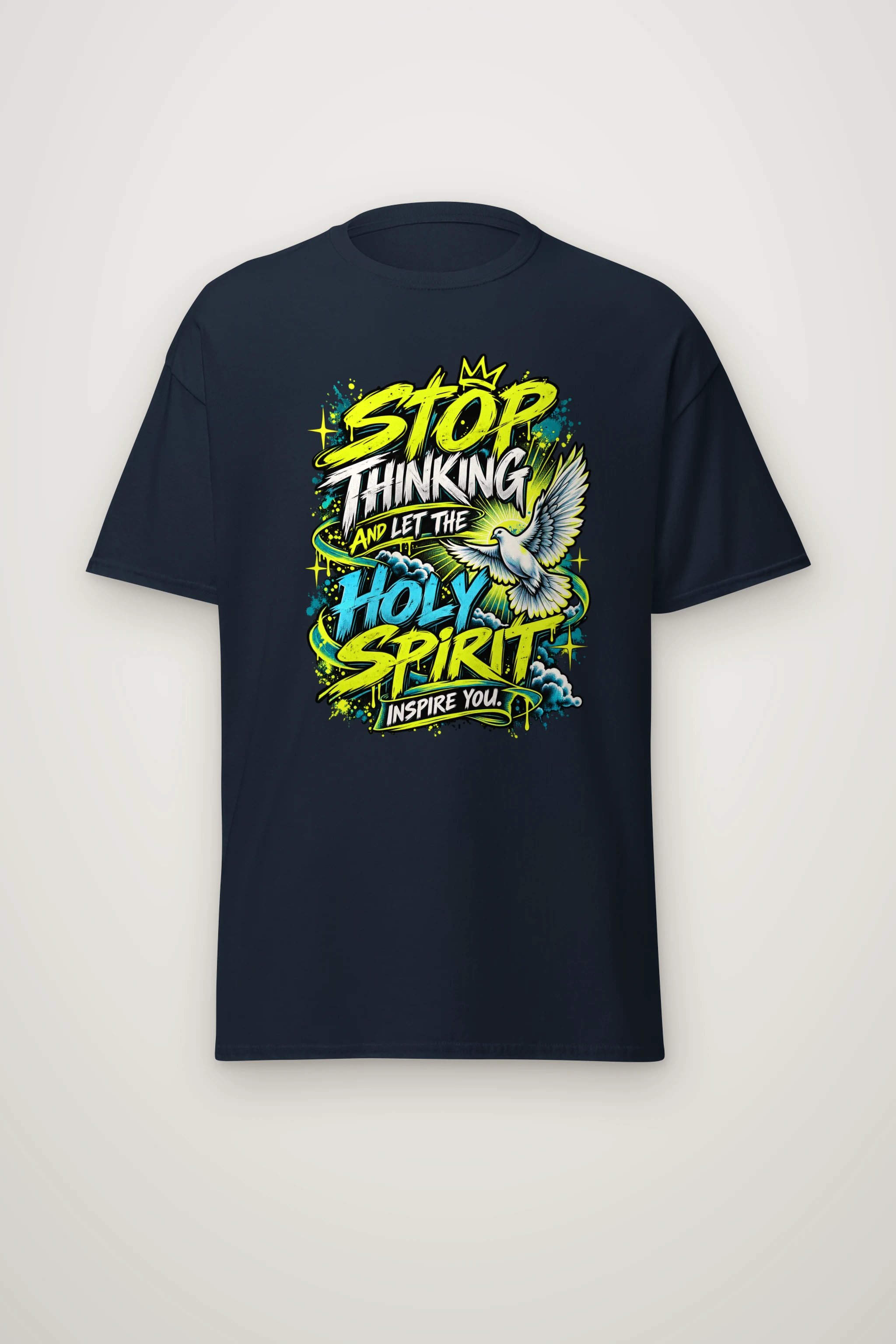 "Let the Spirit Inspire" Heavyweight Unisex Crewneck T-shirt