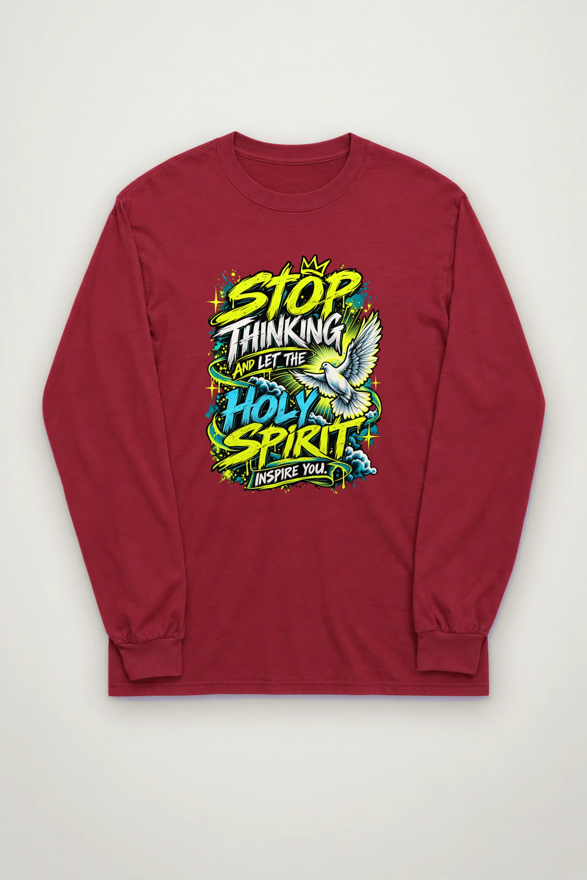 "Holy Spirit Inspire You" Unisex Longsleeve T-shirt