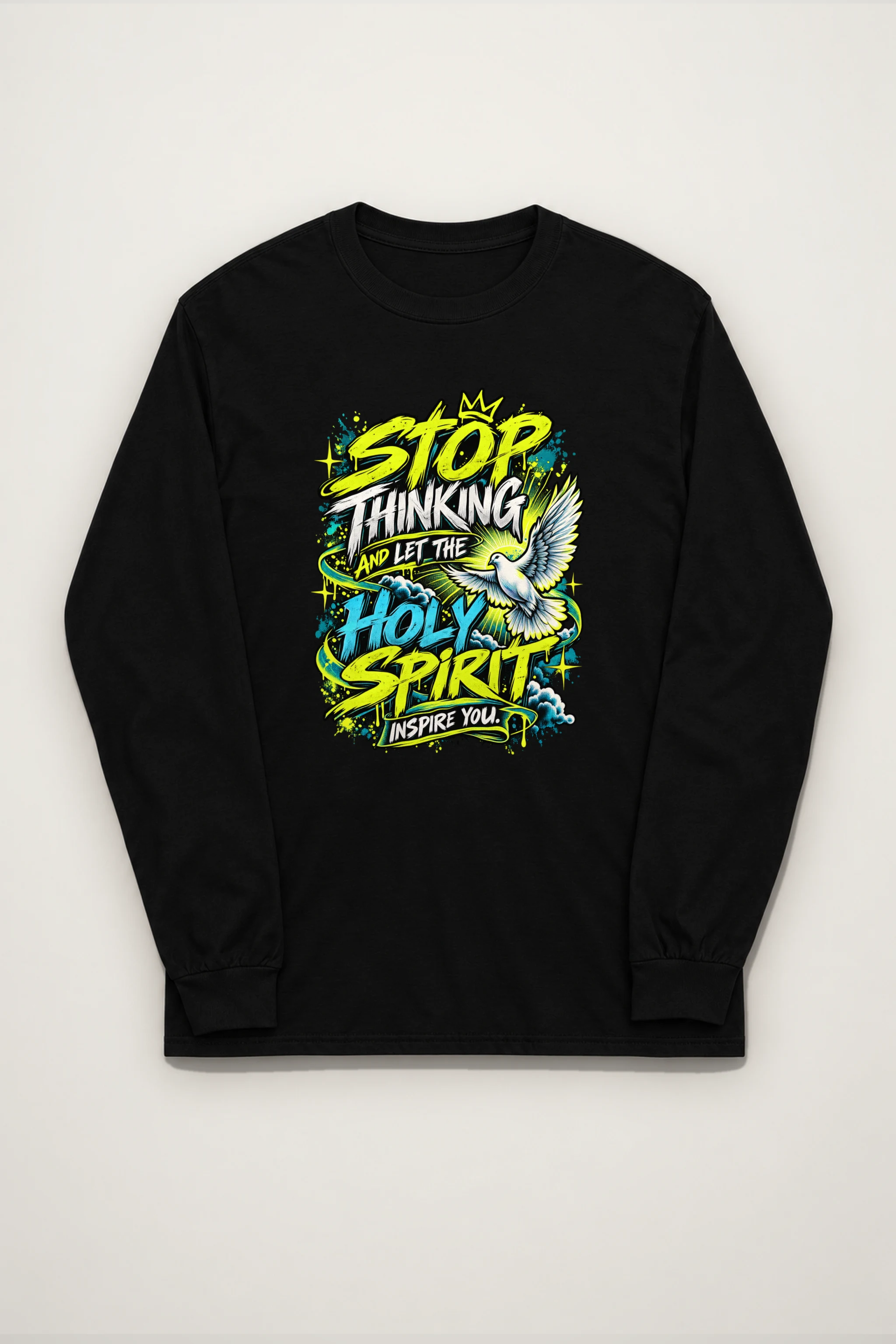 "Holy Spirit Inspire You" Unisex Longsleeve T-shirt