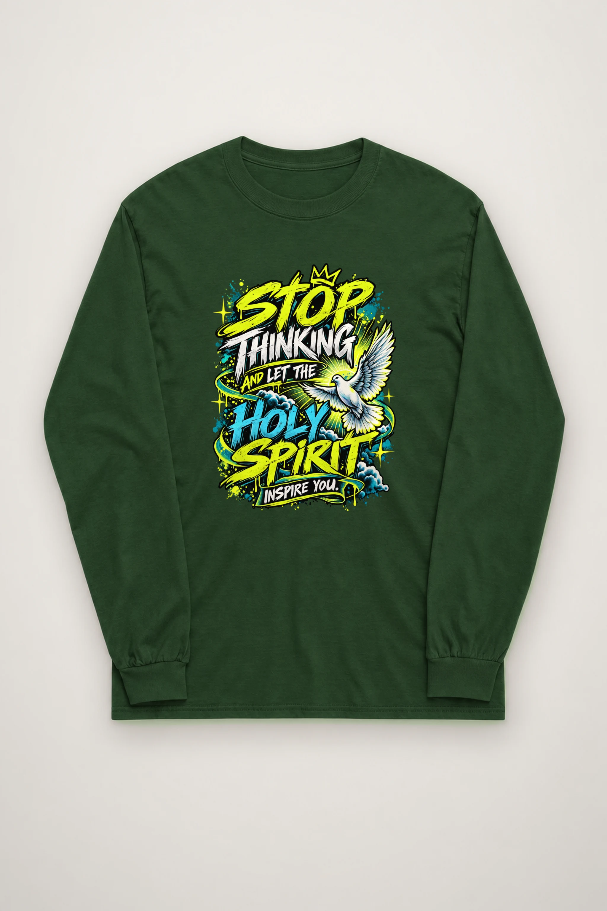 "Holy Spirit Inspire You" Unisex Longsleeve T-shirt
