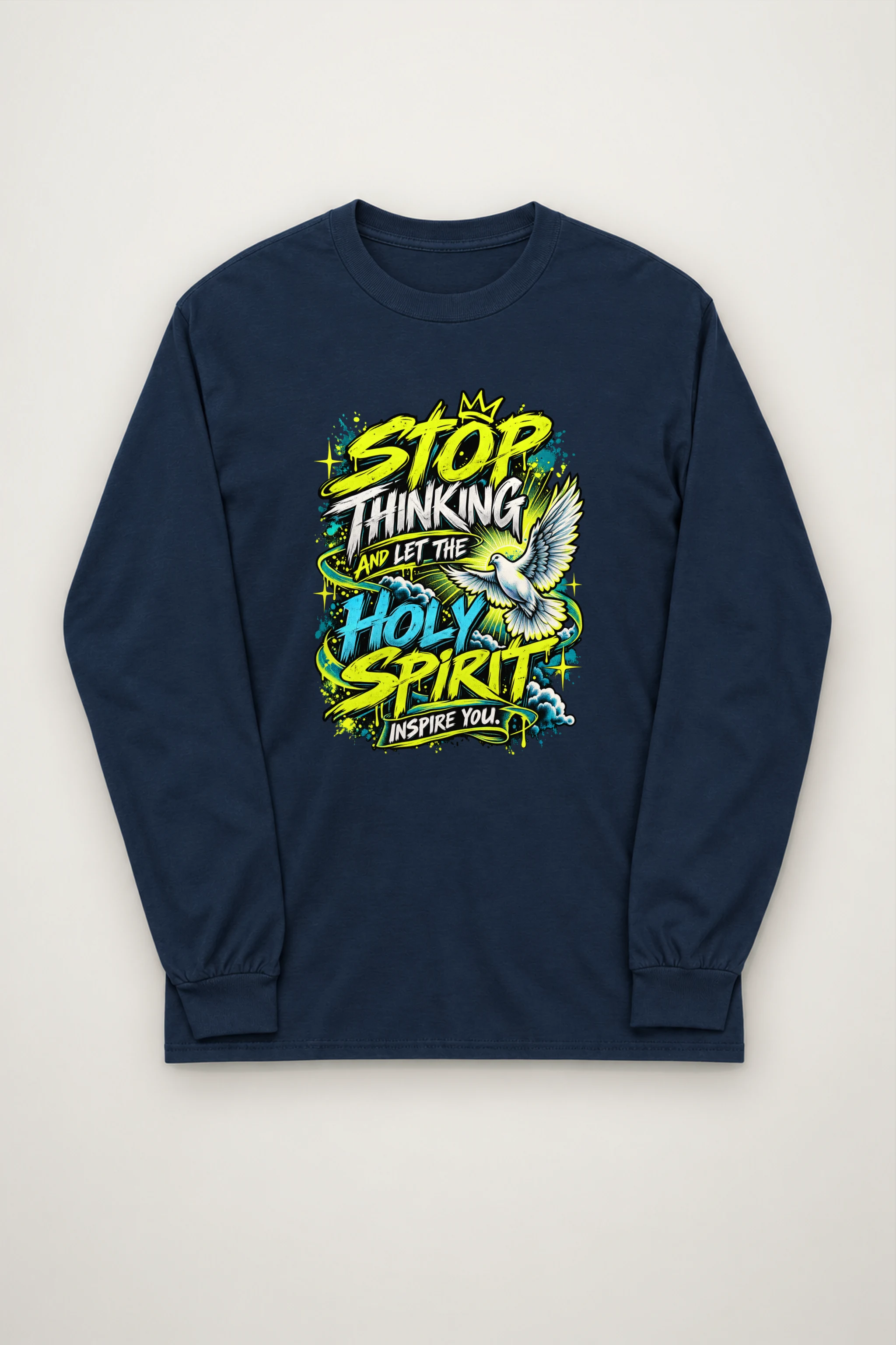 "Holy Spirit Inspire You" Unisex Longsleeve T-shirt