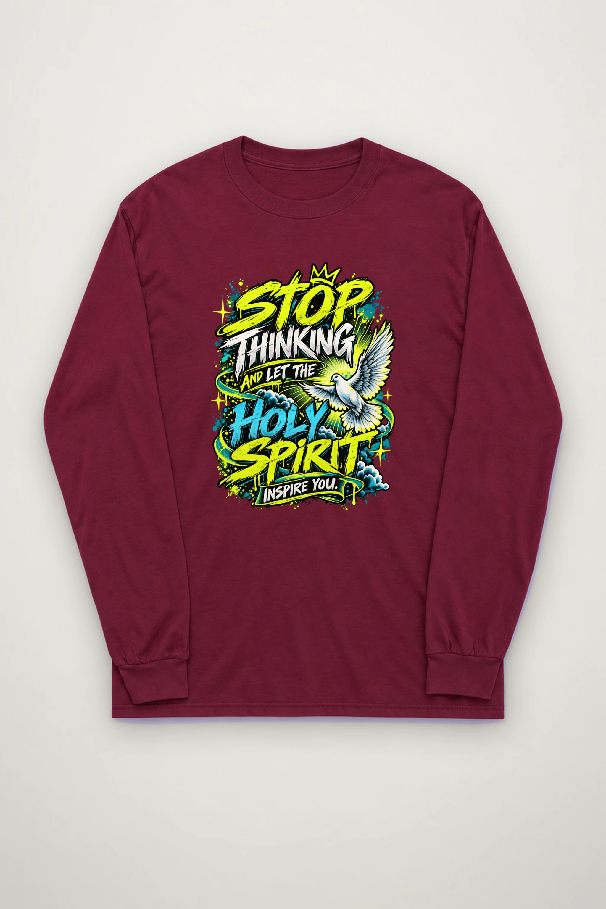 "Holy Spirit Inspire You" Unisex Longsleeve T-shirt