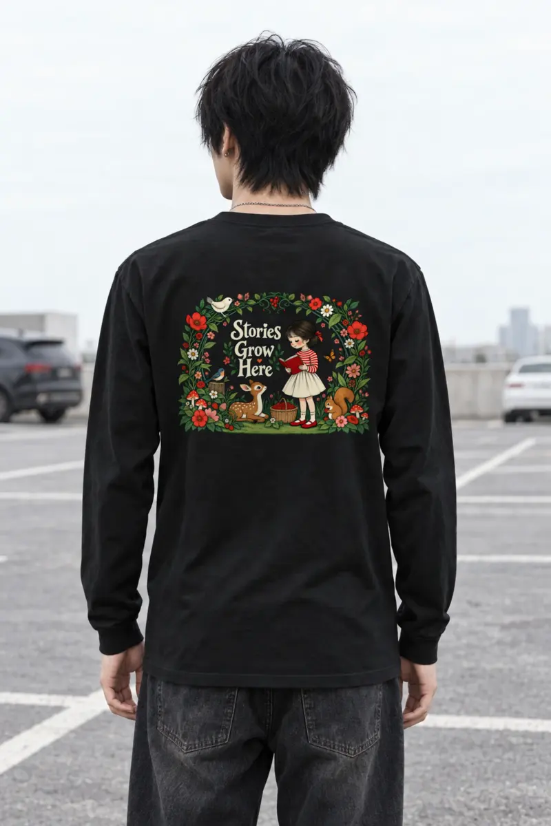"Stories Grow Here" Unisex Longsleeve T-shirt