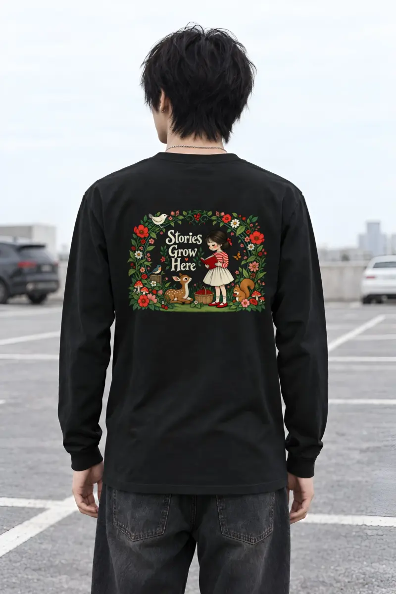 "Stories Grow Here" Unisex Longsleeve T-shirt