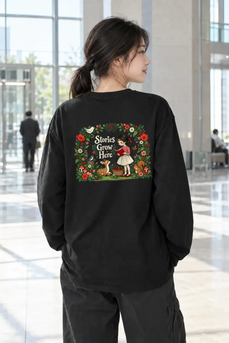 "Stories Grow Here" Unisex Longsleeve T-shirt | Gildan 2400