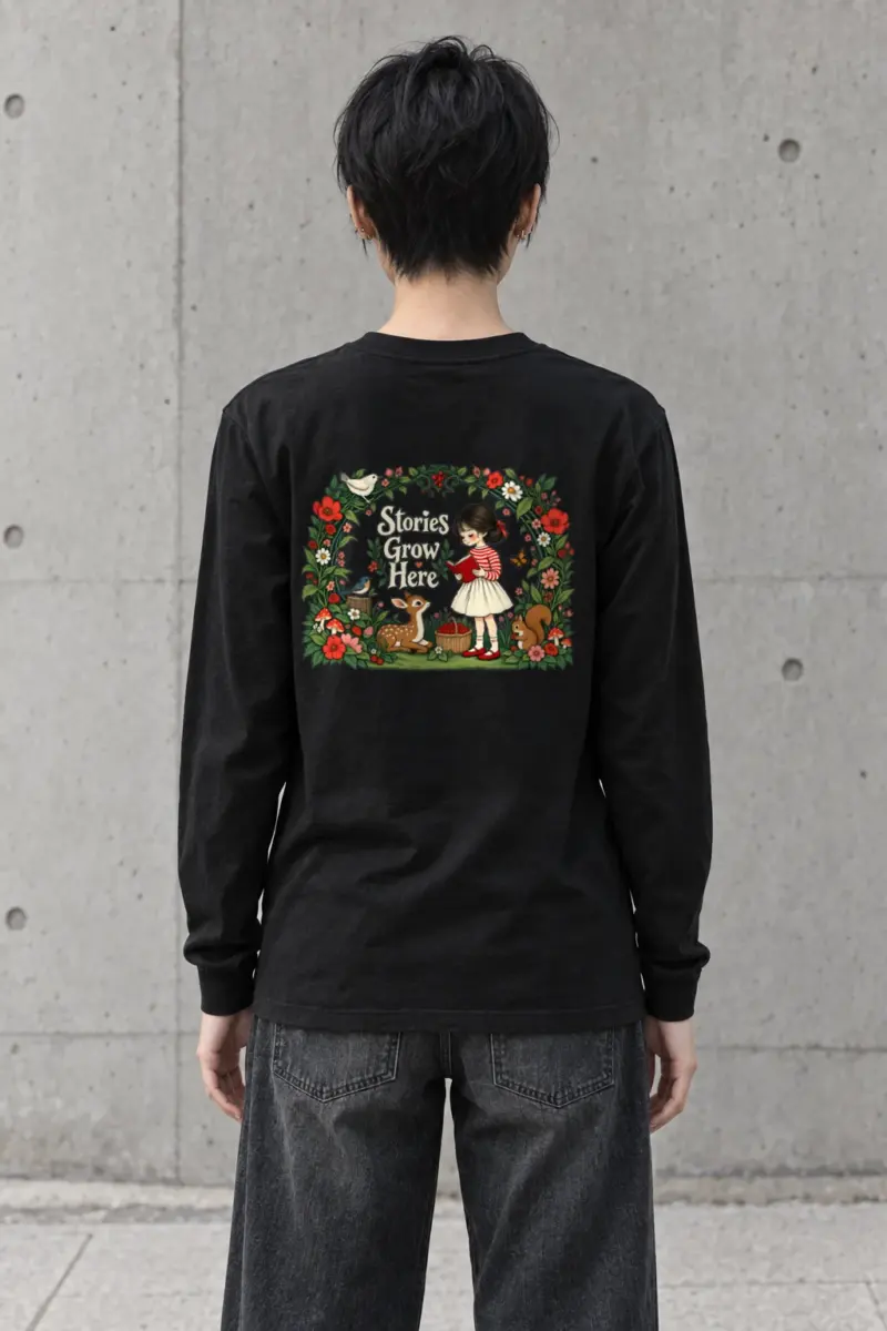 "Stories Grow Here" Unisex Longsleeve T-shirt | Gildan 2400