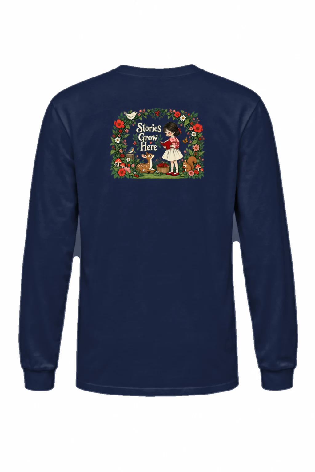 "Stories Grow Here" Unisex Longsleeve T-shirt | Gildan 2400