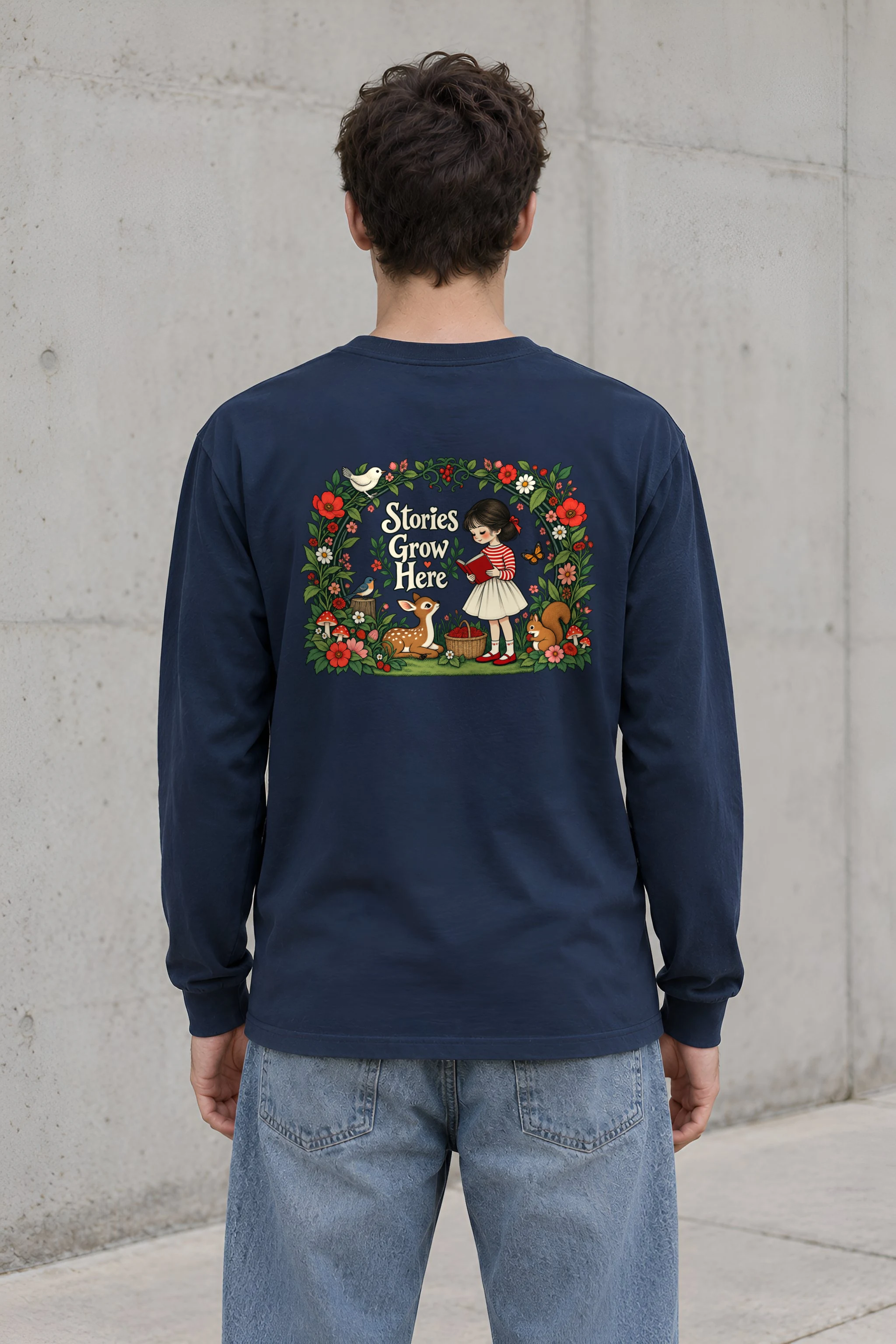 "Stories Grow Here" Unisex Longsleeve T-shirt
