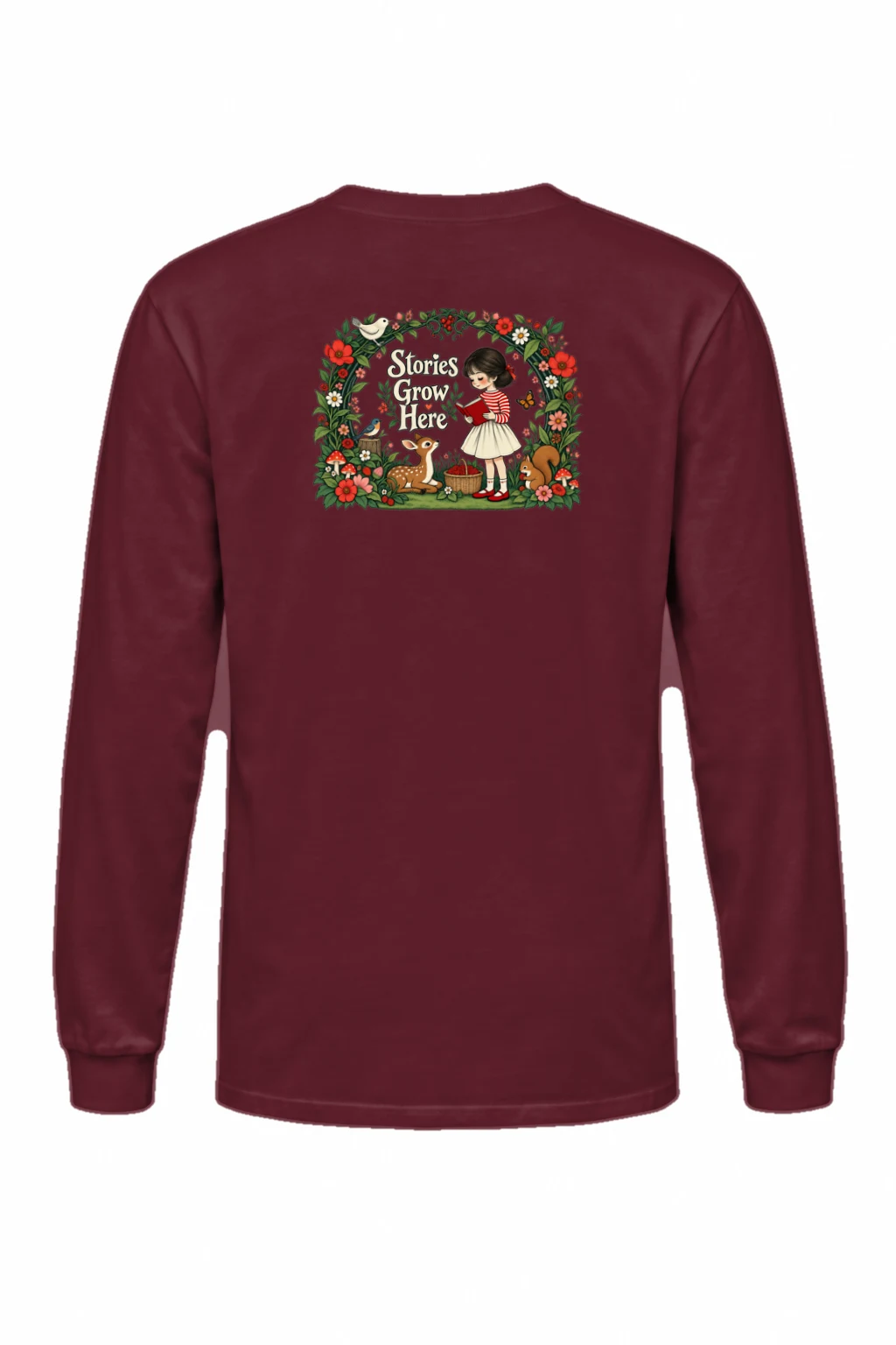 "Stories Grow Here" Unisex Longsleeve T-shirt | Gildan 2400