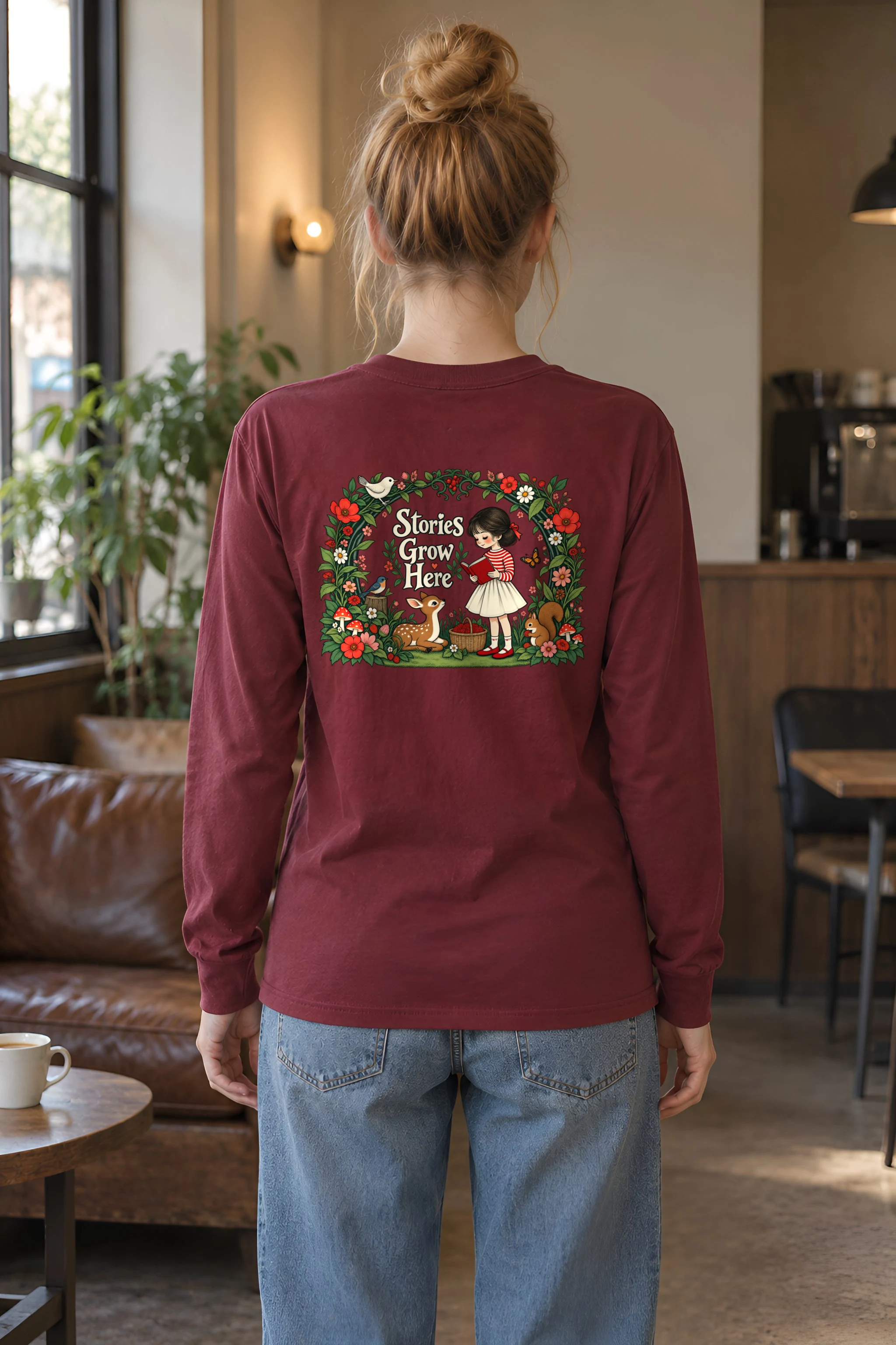 "Stories Grow Here" Unisex Longsleeve T-shirt