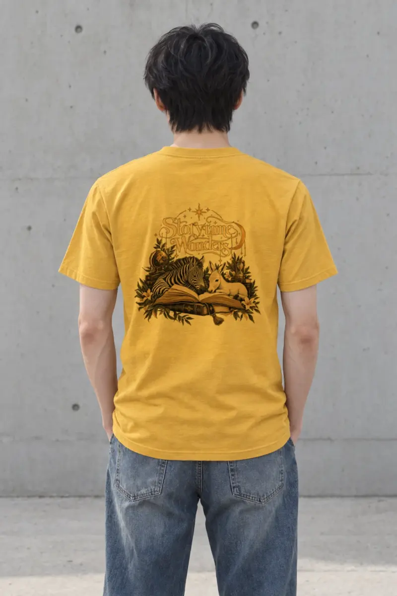 "Storytime Wonders" Heavyweight Unisex Crewneck T-shirt | Gildan 5000