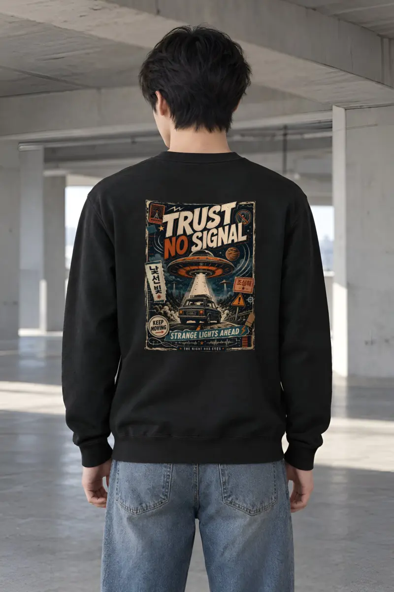 "Strange Lights Ahead" Heavy Blend Unisex Crewneck Sweatshirt