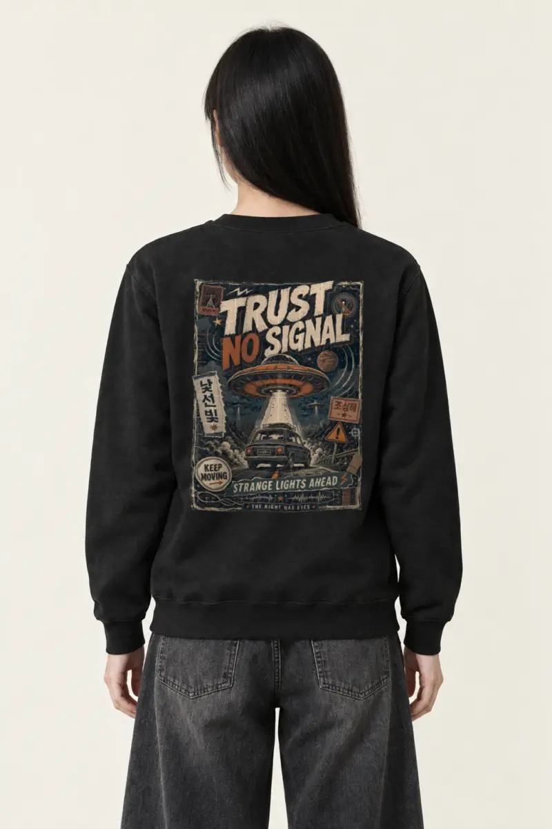 "Strange Lights Ahead" Heavy Blend Unisex Crewneck Sweatshirt