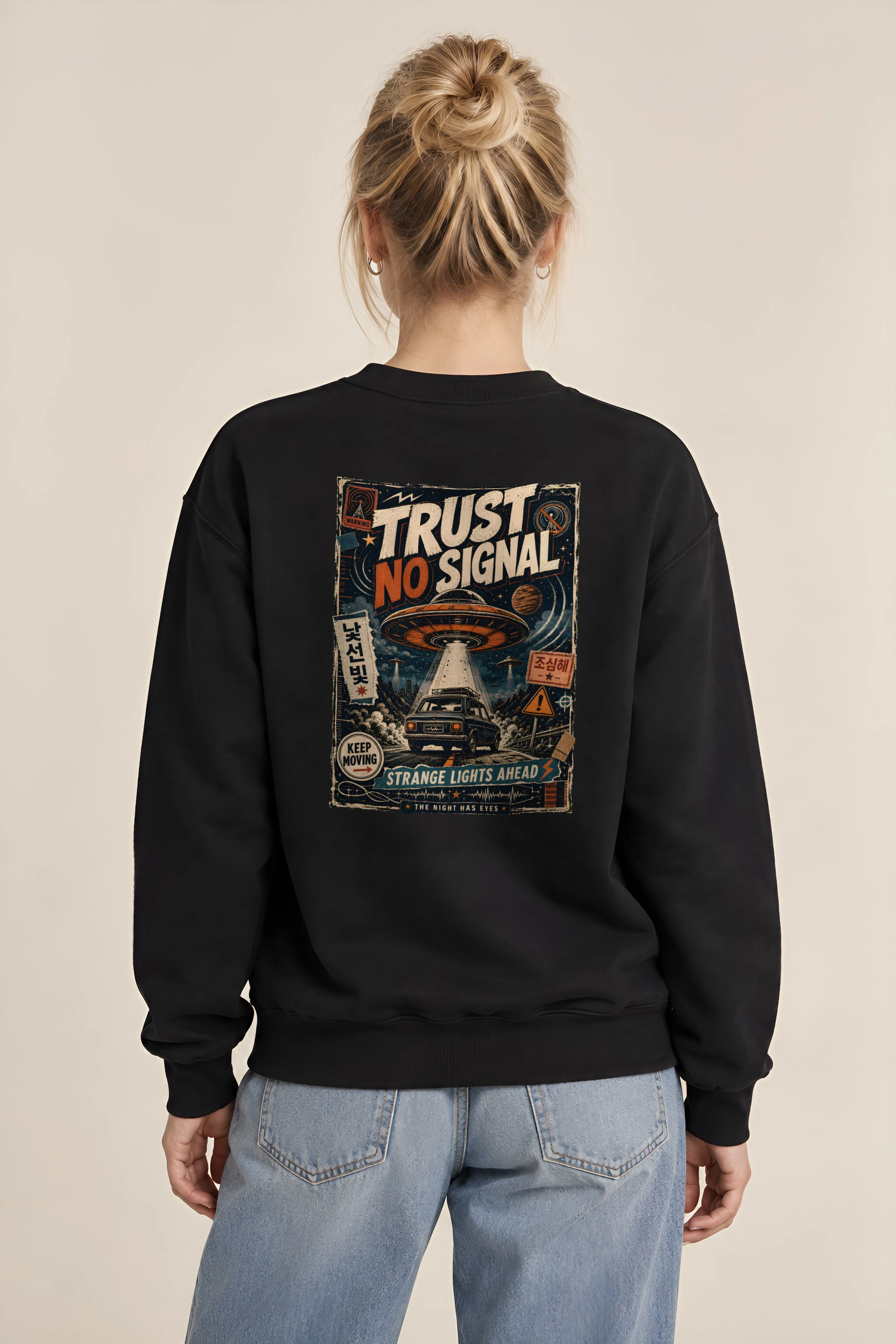 "Strange Lights Ahead" Unisex Crewneck Sweatshirt