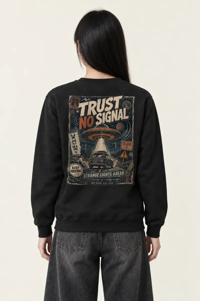"Strange Lights Ahead" Heavy Blend Unisex Crewneck Sweatshirt