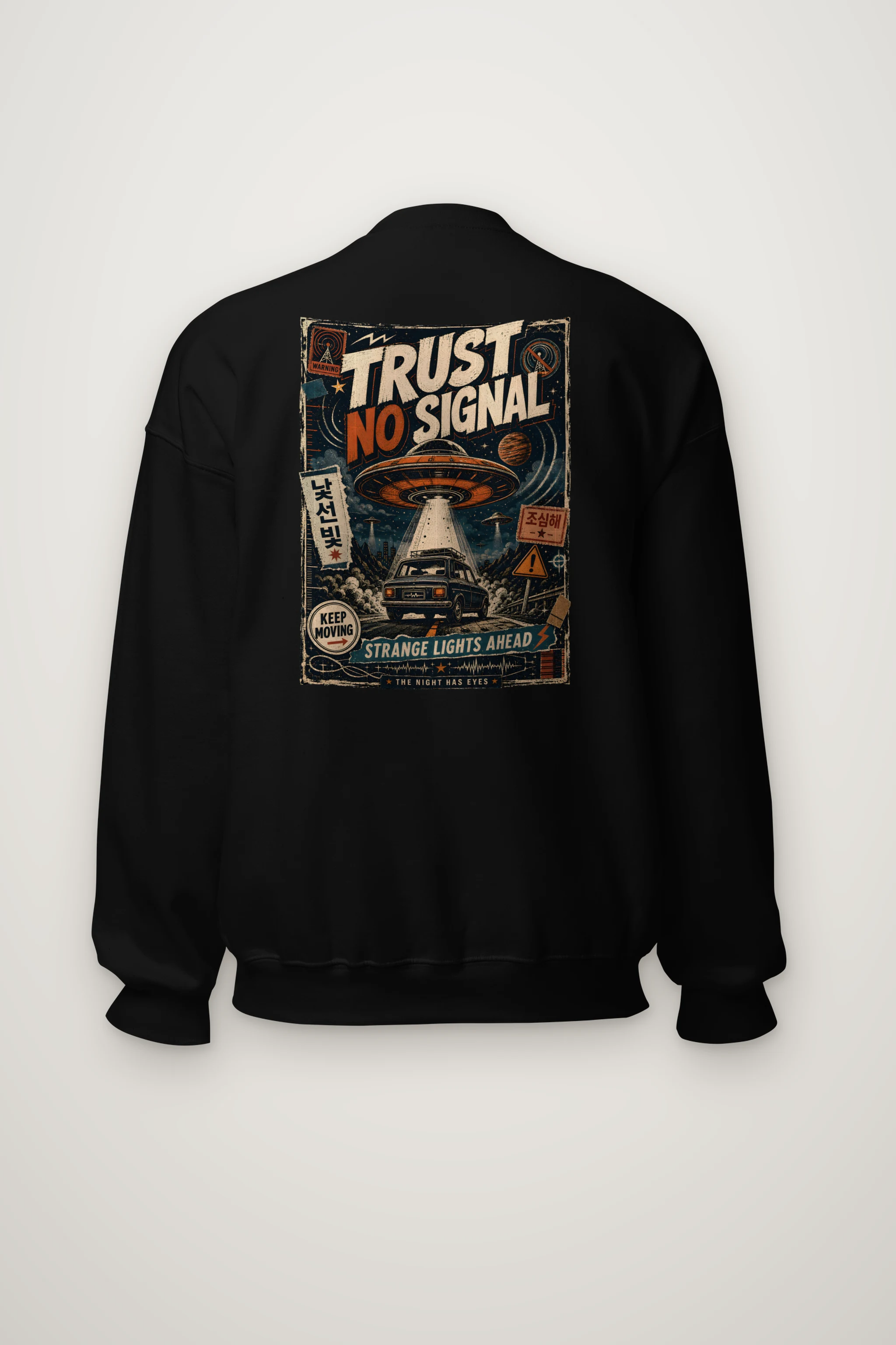 "Strange Lights Ahead" Heavy Blend Unisex Crewneck Sweatshirt