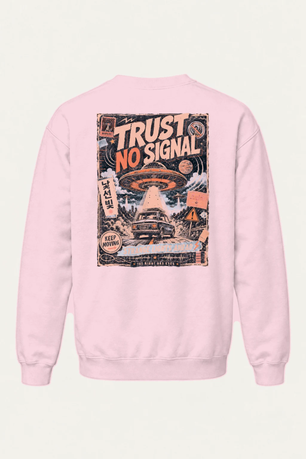 "Strange Lights Ahead" Heavy Blend Unisex Crewneck Sweatshirt | Gildan 18000