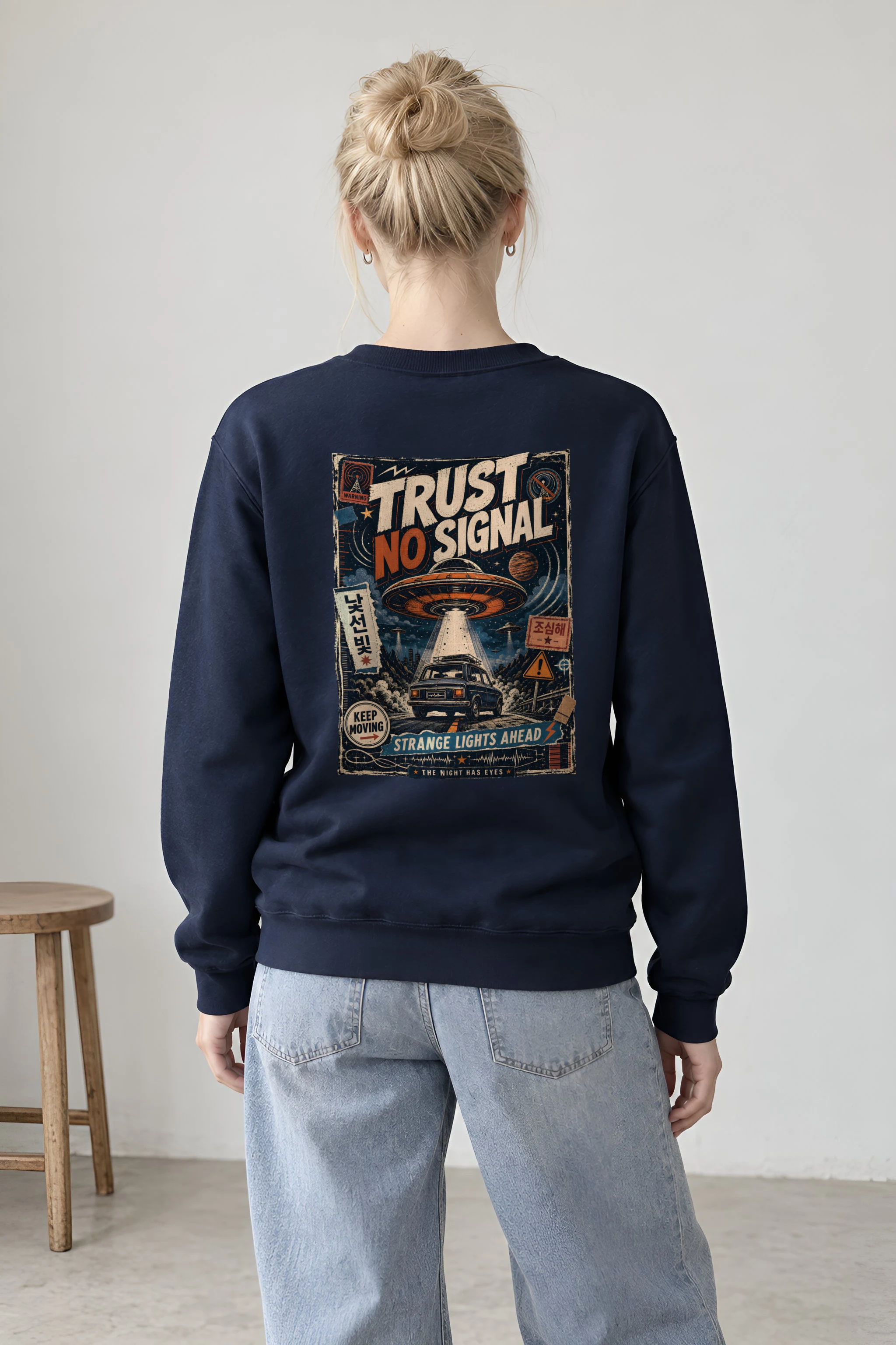 "Strange Lights Ahead" Unisex Crewneck Sweatshirt