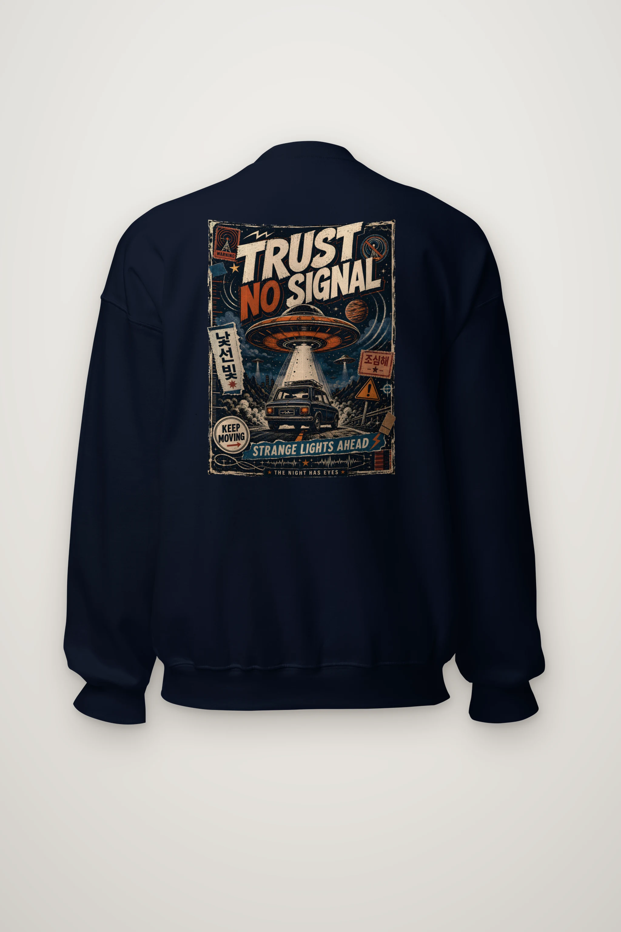 "Strange Lights Ahead" Heavy Blend Unisex Crewneck Sweatshirt
