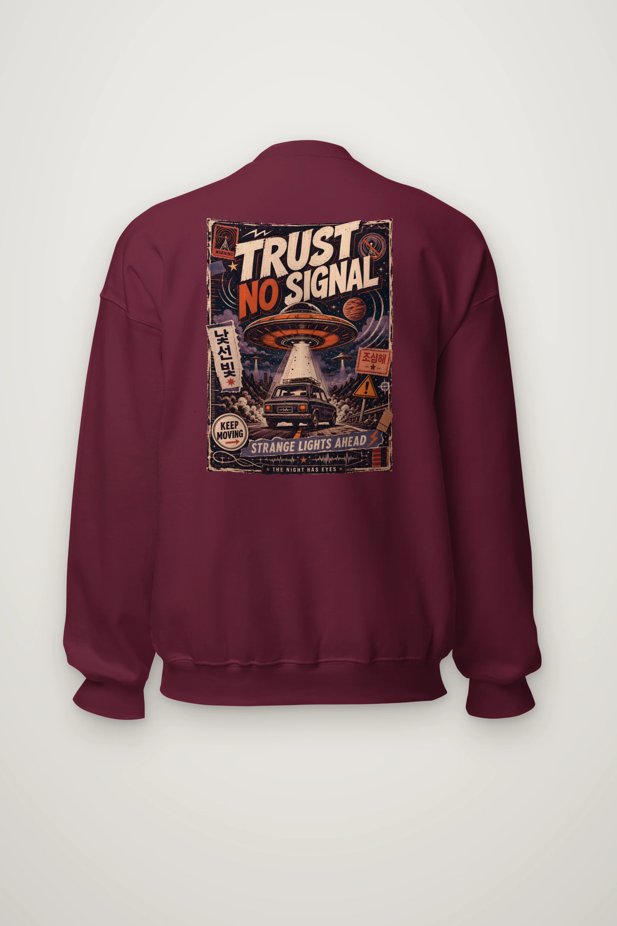 "Strange Lights Ahead" Heavy Blend Unisex Crewneck Sweatshirt