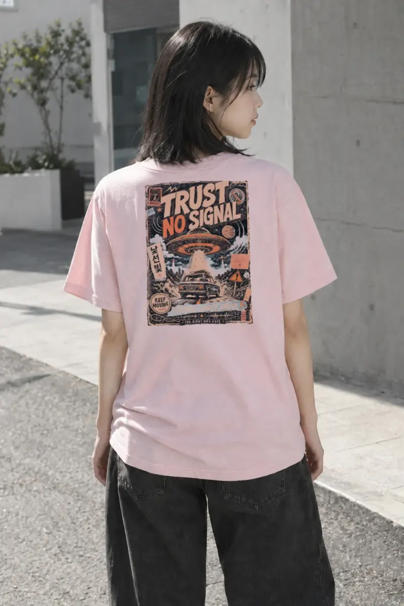 "Strange Lights Ahead" Heavyweight Unisex Crewneck T-shirt | Gildan 5000