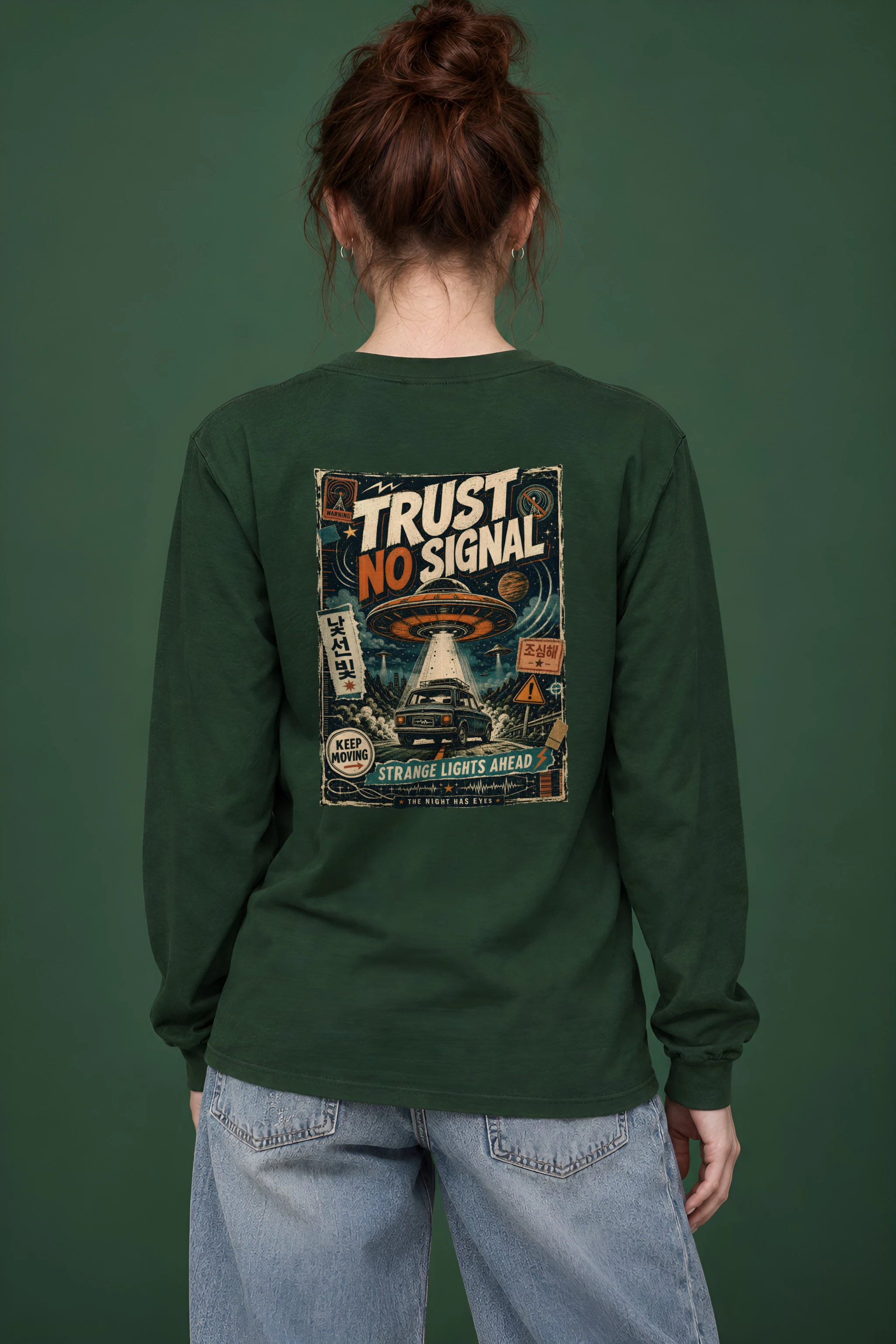 "Strange Lights Ahead" Unisex Longsleeve T-shirt