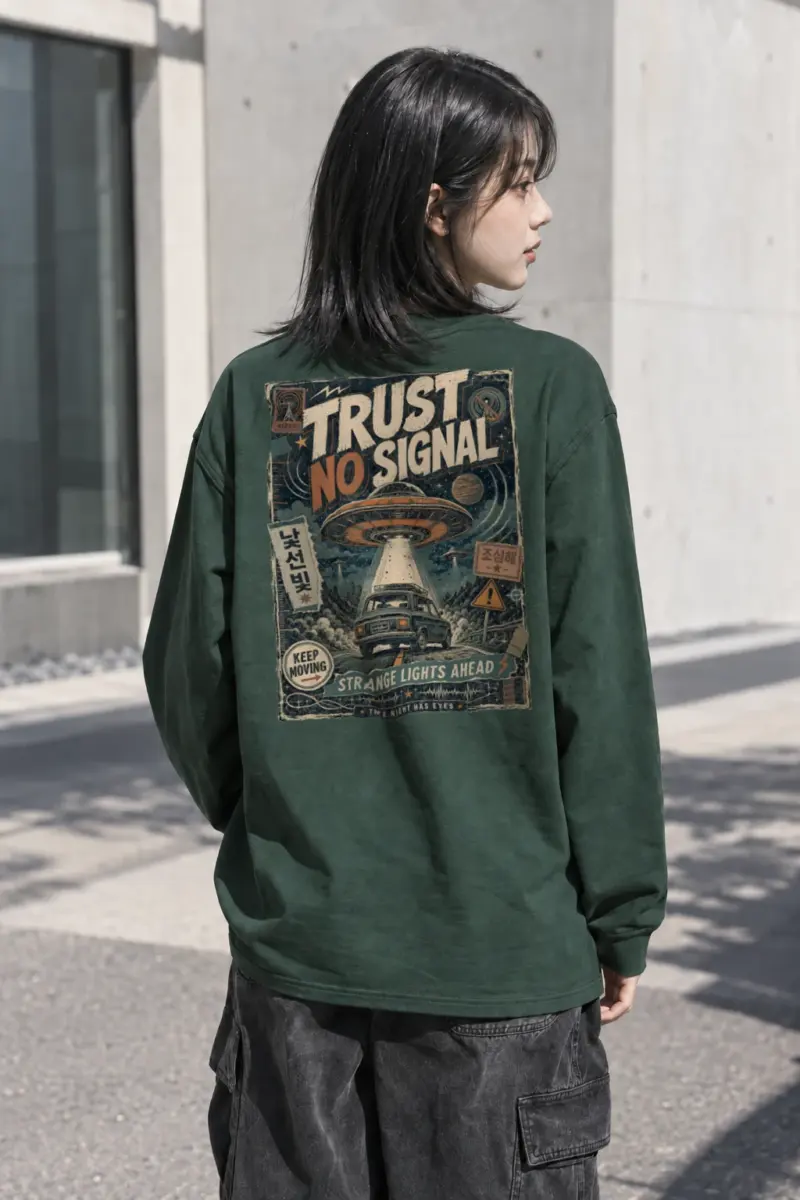 "Strange Lights Ahead" Unisex Longsleeve T-shirt | Gildan 2400