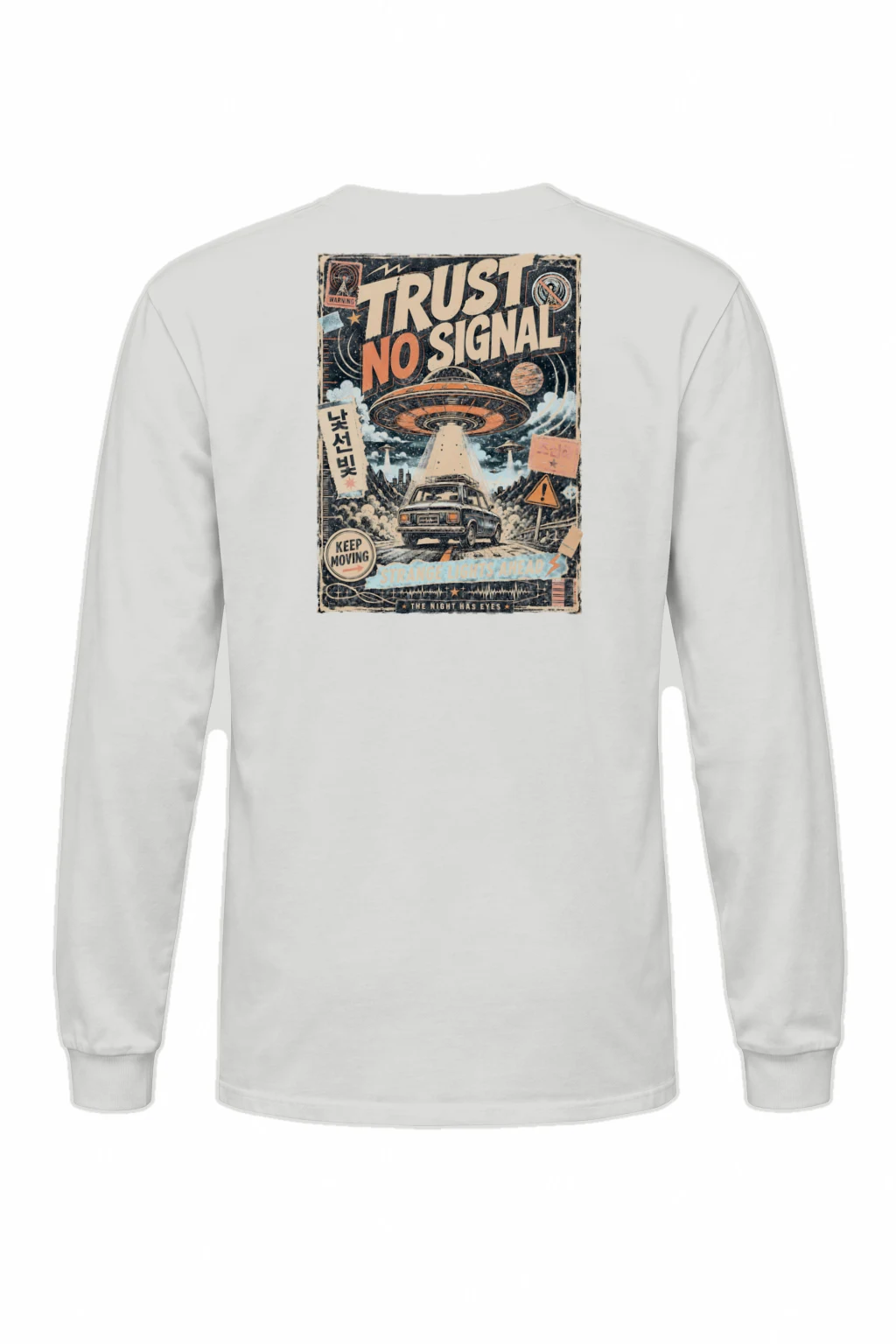 "Strange Lights Ahead" Unisex Longsleeve T-shirt | Gildan 2400