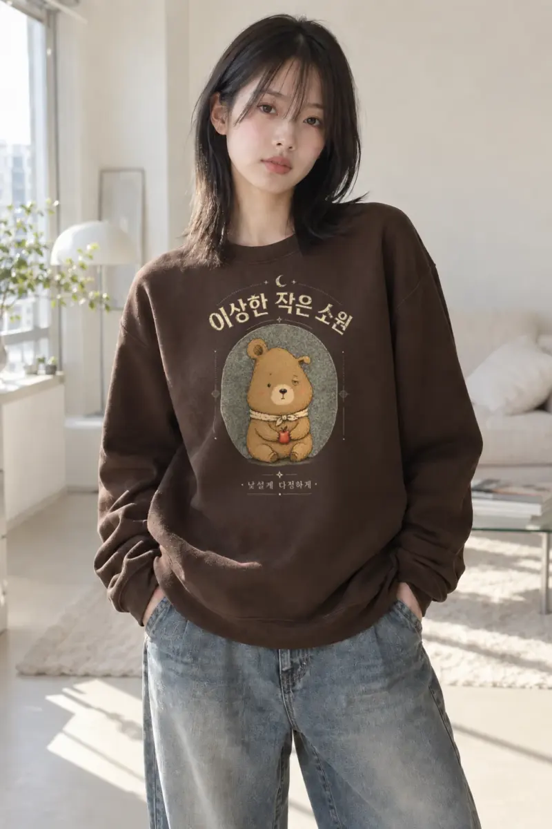 "Strange Little Wish" Heavy Blend Unisex Crewneck Sweatshirt | Gildan 18000