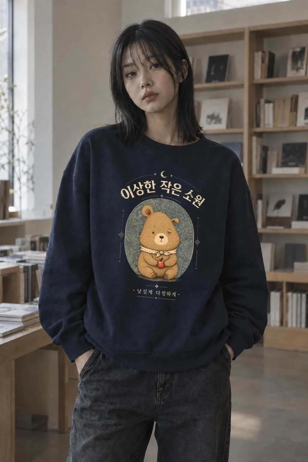 "Strange Little Wish" Unisex Sponge Fleece Crewneck Sweatshirt | Bella + Canvas 3901